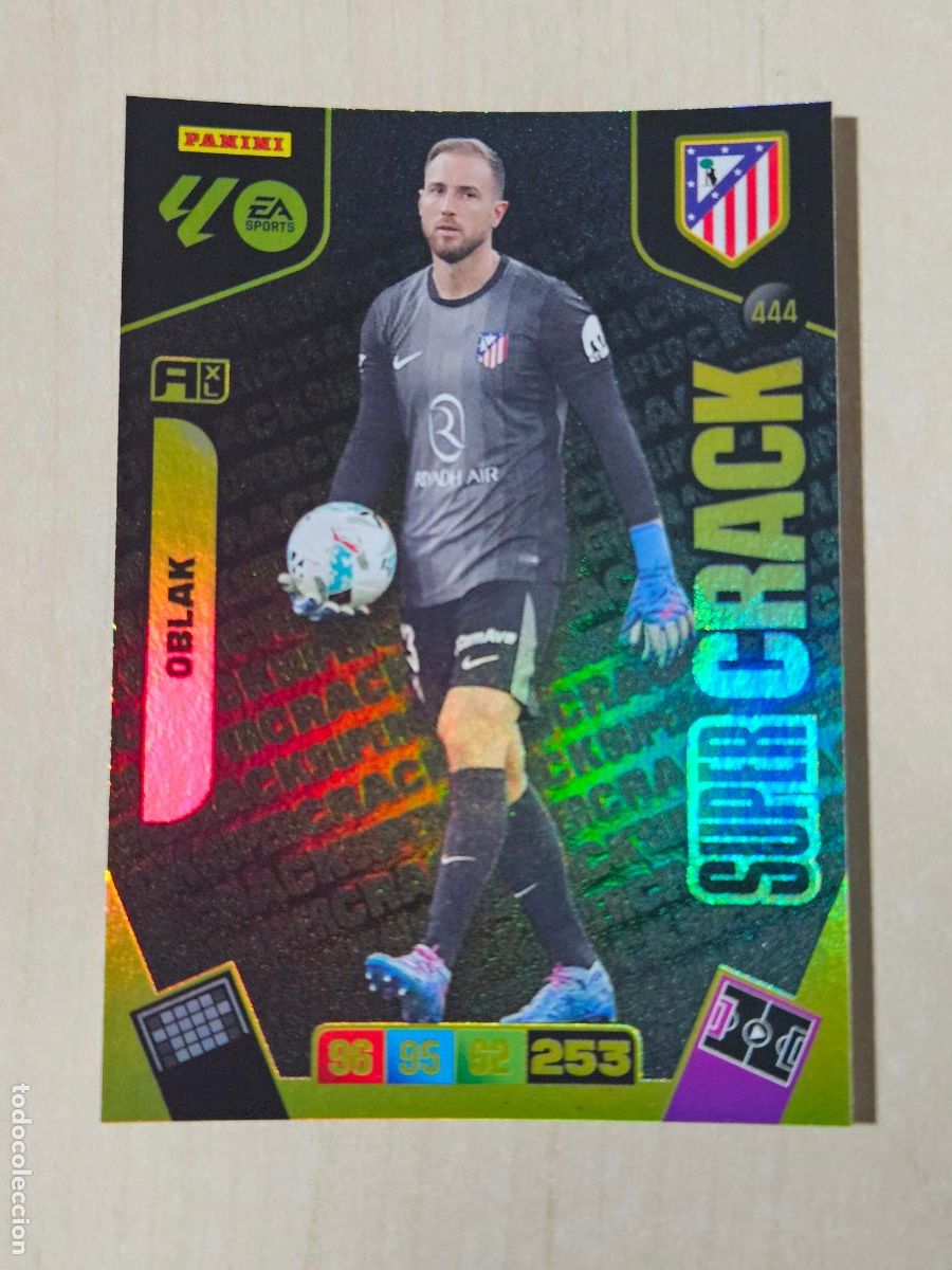 Cromos de f&uacute;tbol: FICHA N&ordm; 444 OBLAK - ADRENALYN 25 26 - PANINI 2025 - 26 - CROMO - SUPER CRACK