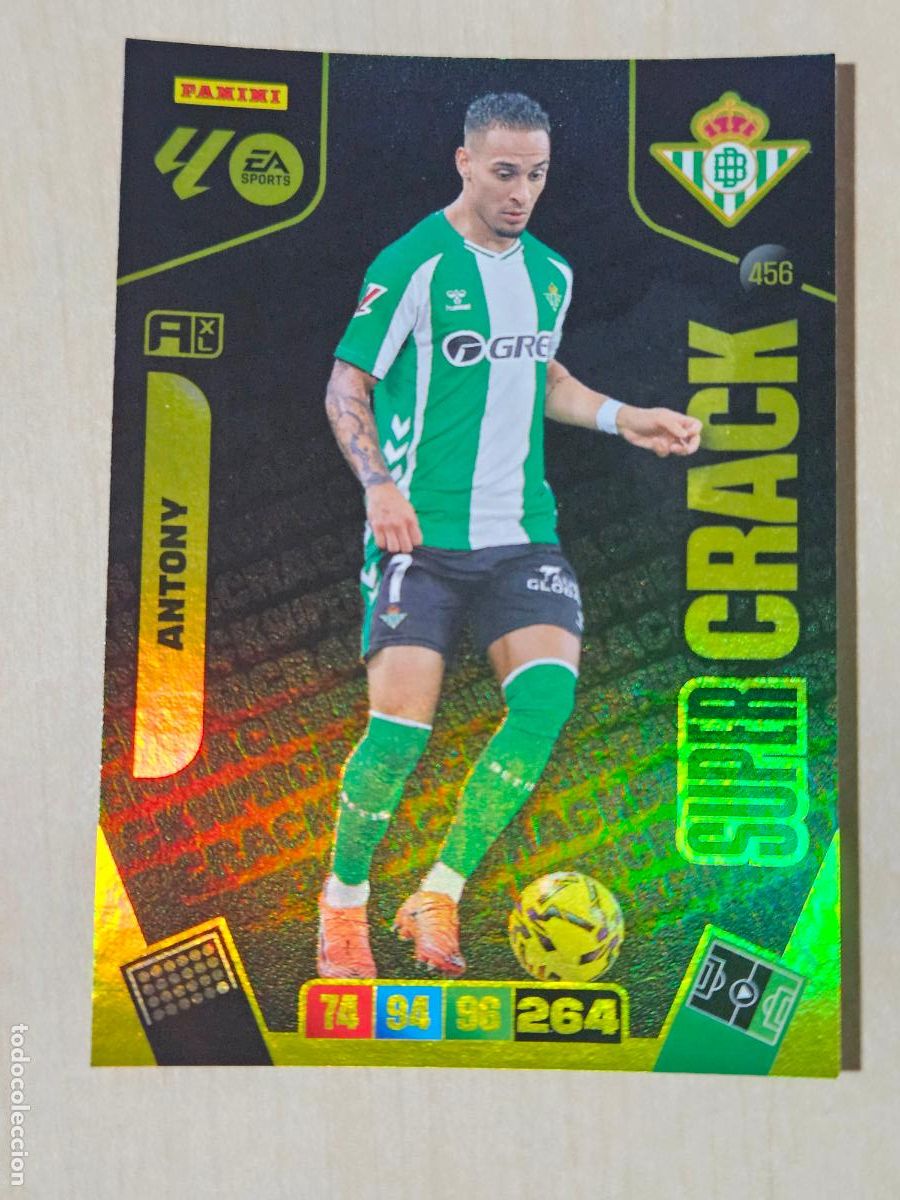 Cromos de Futebol: FICHA N&ordm; 456 ANTONY - ADRENALYN 25 26 - PANINI 2025 - 26 - CROMO - SUPER CRACK