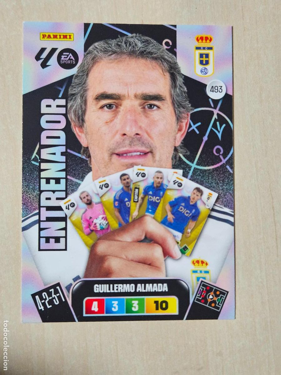 Cromos de f&uacute;tbol: FICHA N&ordm; 493 GUILLERMO ALMADA - ADRENALYN 25 26 - PANINI 2025 - 26 - CROMO - ENTRENADOR
