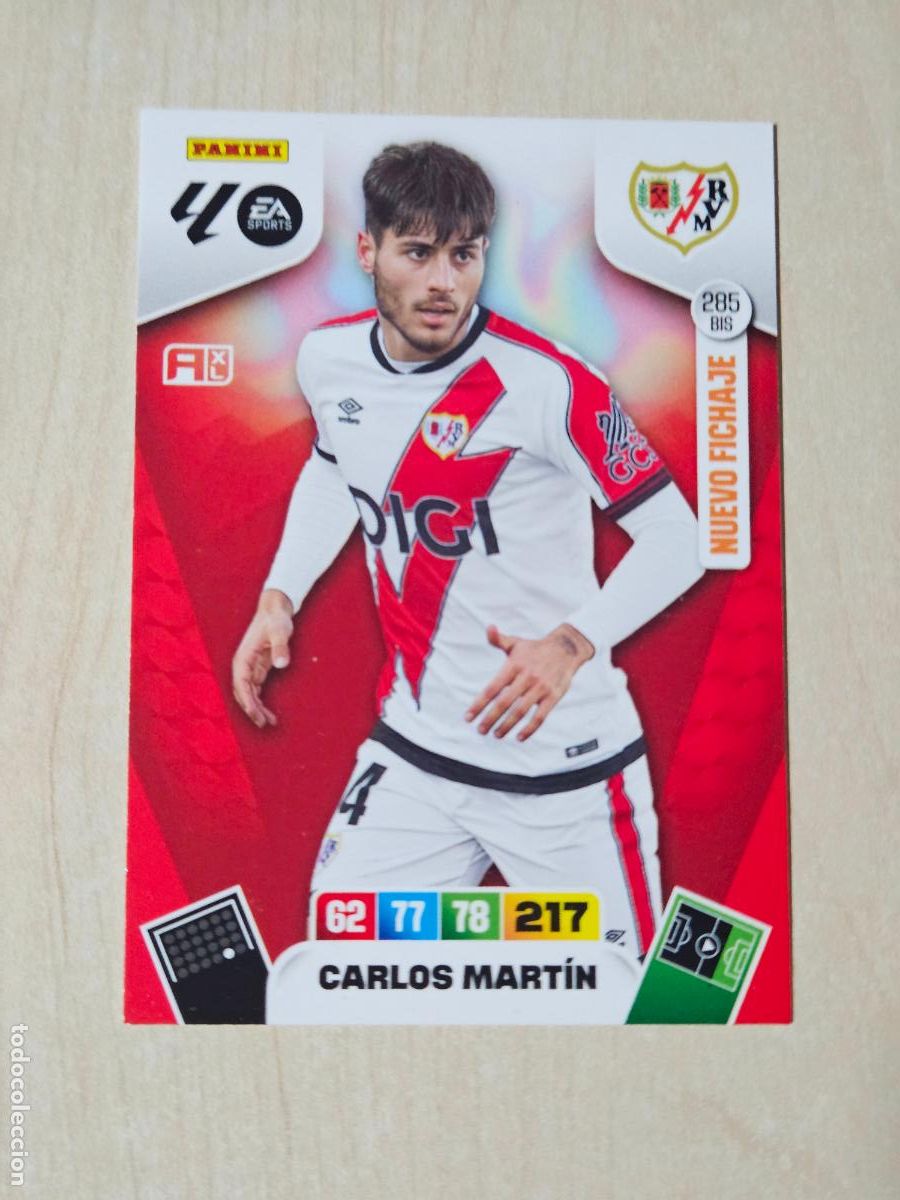 Cromos de f&uacute;tbol: FICHA N&ordm; BIS 285 CARLOS MARTIN - ADRENALYN 25 26 - PANINI 2025 - 26 - CROMO - NUEVO FICHAJE