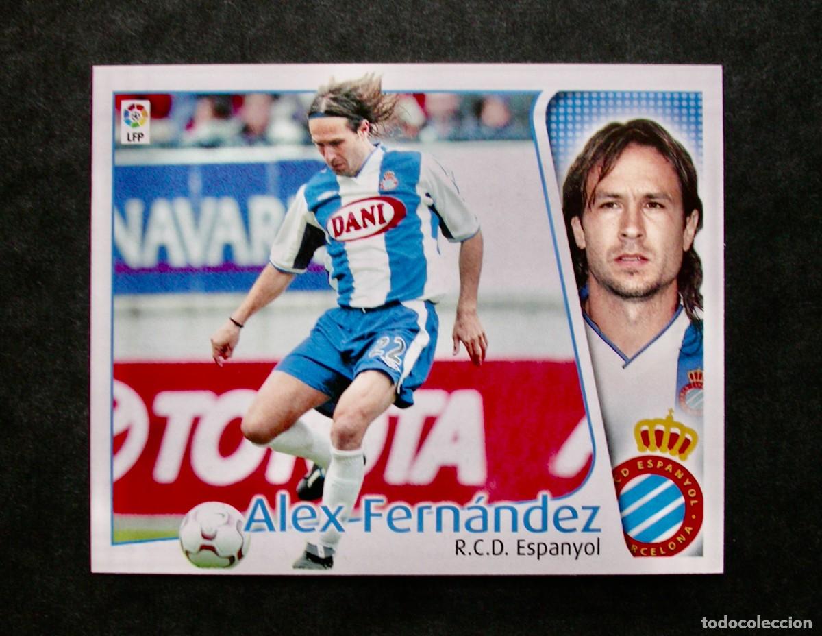 Cromos de f&uacute;tbol: ALEX FERN&Aacute;NDEZ / ESPANYOL / EDICIONES ESTE LIGA 2004-2005 04-05 / NUNCA PEGADO