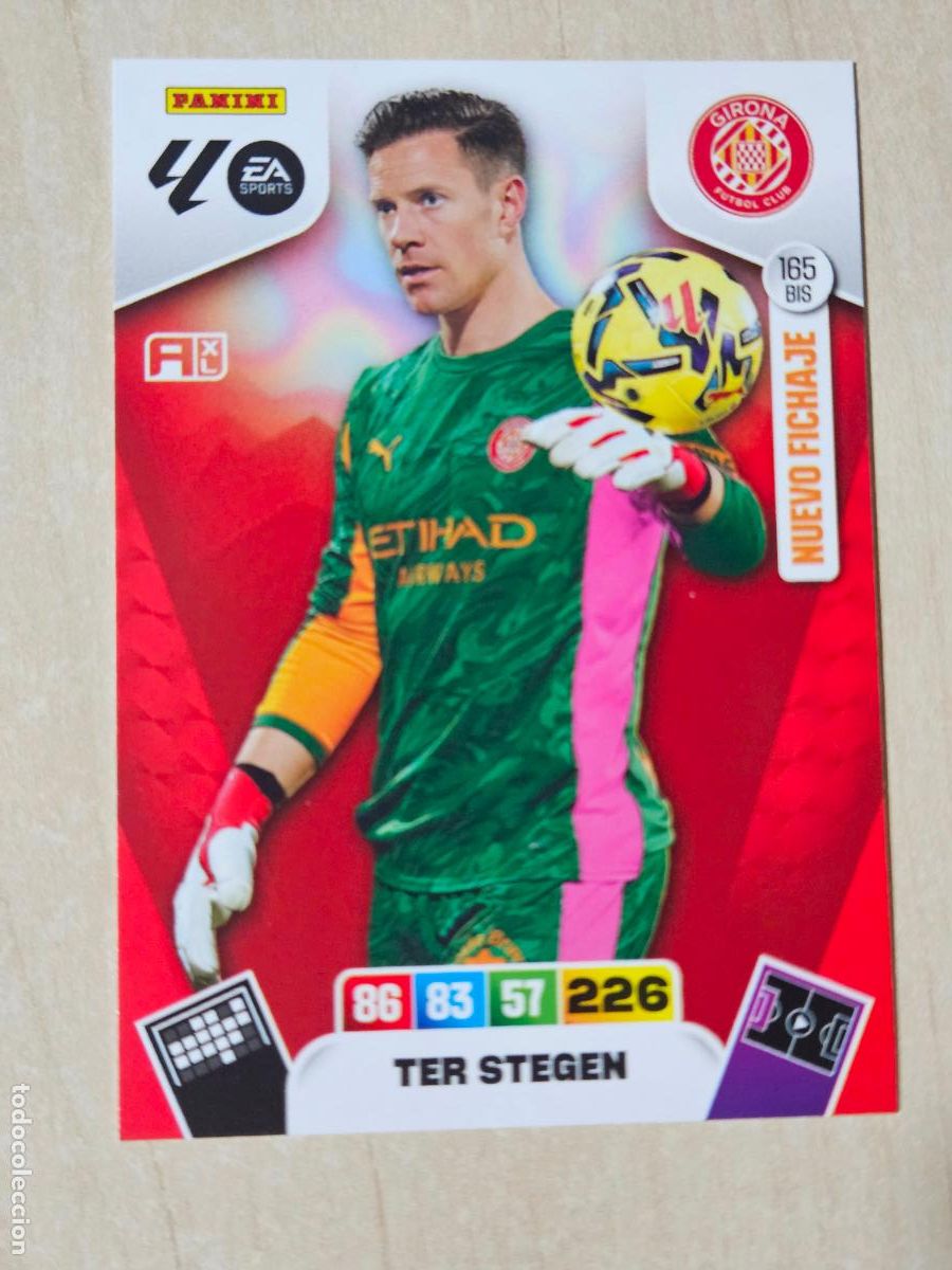 Cromos de f&uacute;tbol: FICHA N&ordm; BIS 165 TER STEGEN - ADRENALYN 25 26 - PANINI 2025 - 26 - CROMO - NUEVO FICHAJE