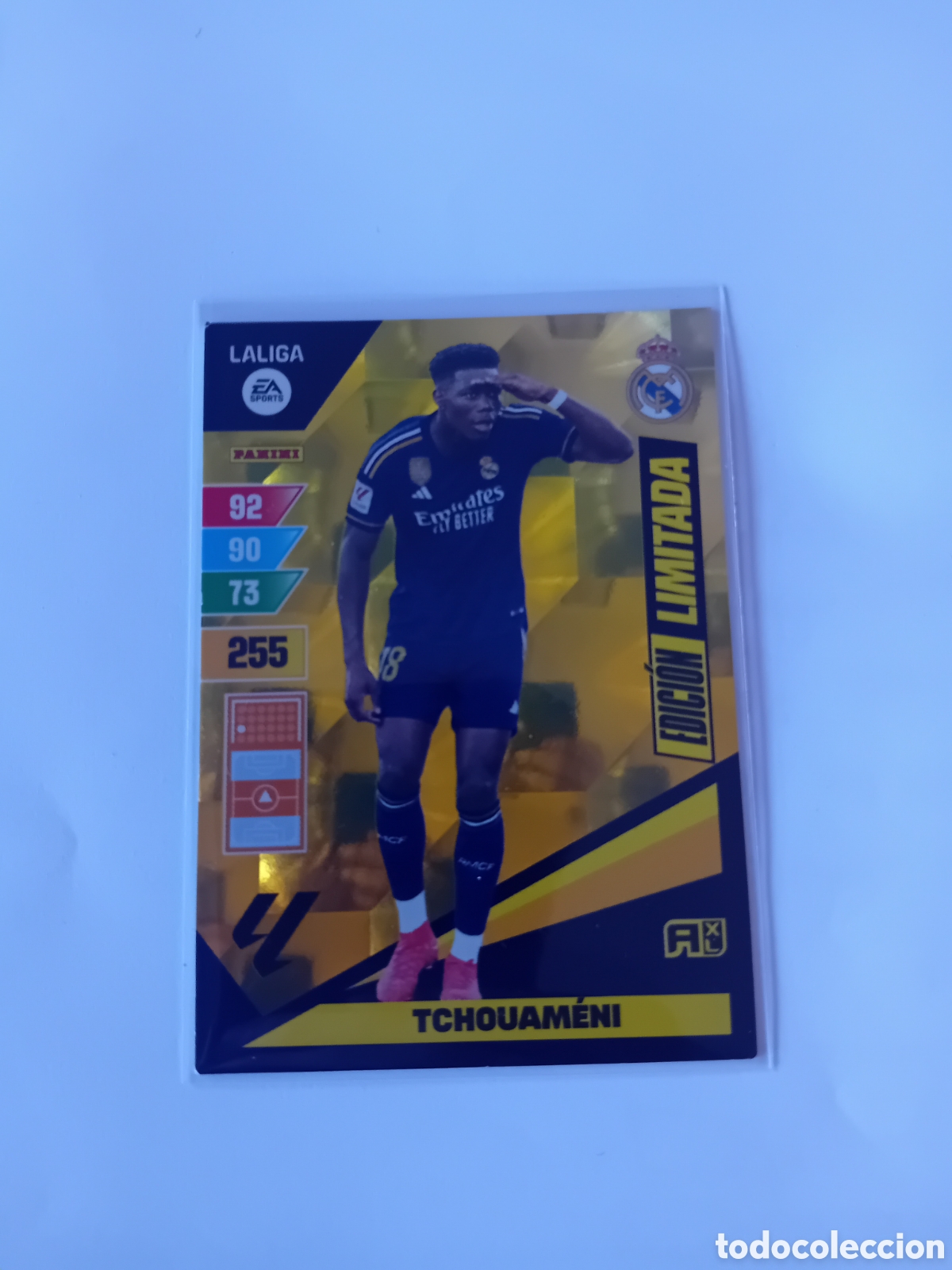 Figurine di Calcio: Tchouameni Edici&oacute;n limitada Real Madrid 23 24 2023 2024 Adrenalyn XL Panini