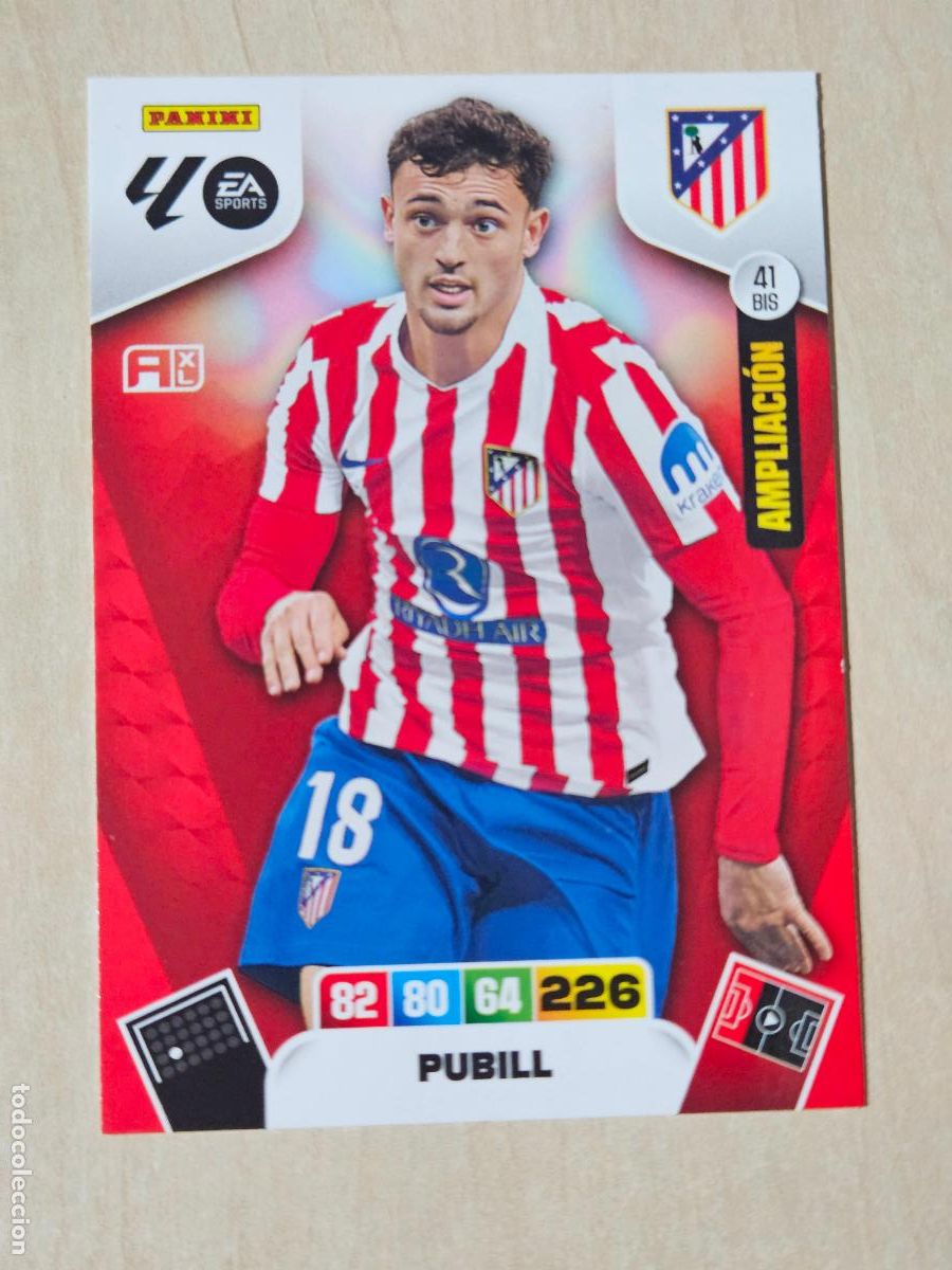 Cromos de f&uacute;tbol: FICHA N&ordm; BIS 11 PUBILL - ADRENALYN 25 26 - PANINI 2025 - 26 - CROMO - AMPLIACION
