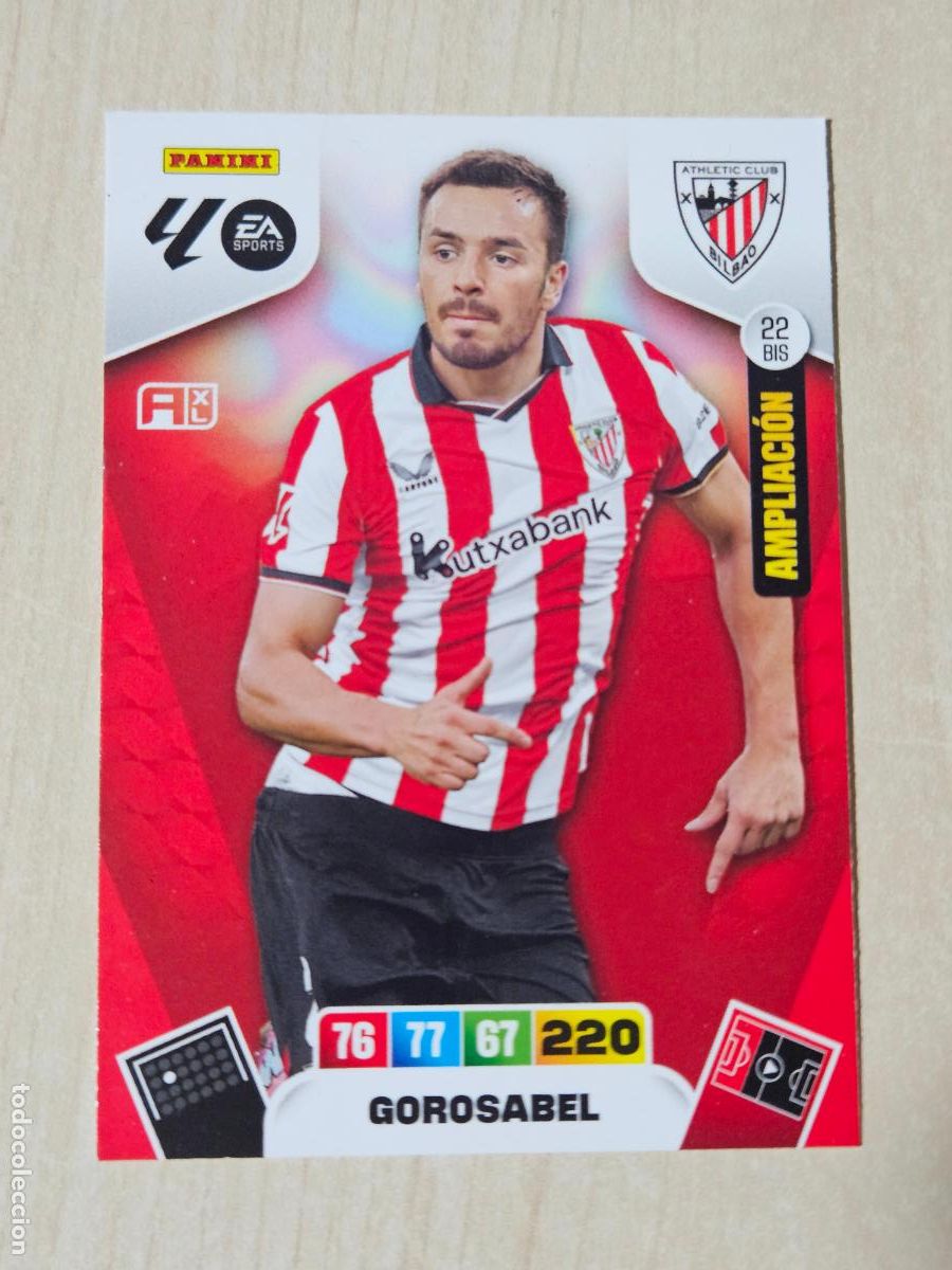 Cromos de f&uacute;tbol: FICHA N&ordm; BIS 22 GOROSABEL - ADRENALYN 25 26 - PANINI 2025 - 26 - CROMO - AMPLIACION