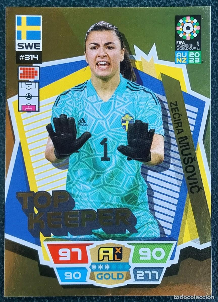 Cromos de f&uacute;tbol: 314 MUSOVIC SUECIA TOP KEEPER FICHAS ALBUM ADRENALYN FEMENINO MUNDIAL WOMEN'S WORLD AU NZ 2023
