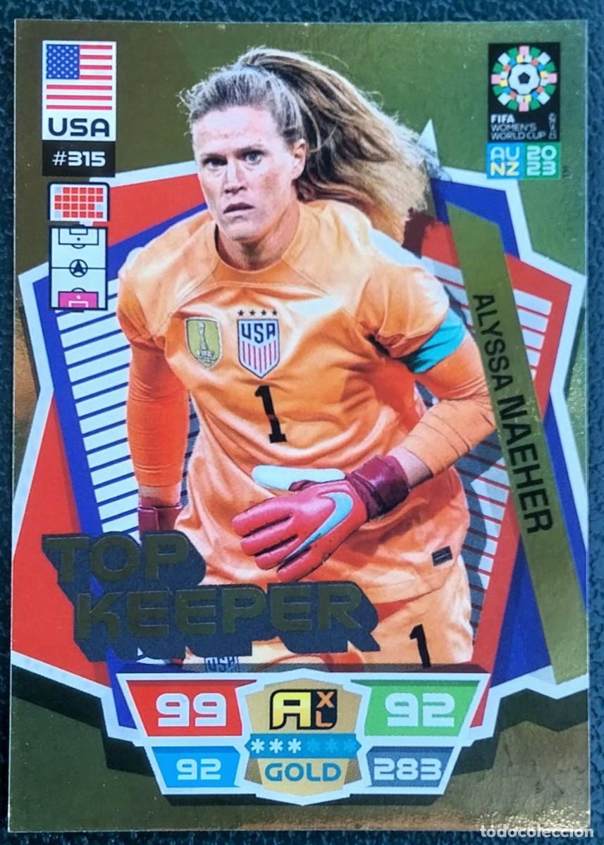 Cromos de f&uacute;tbol: 315 ALYSSA NAEHER USA TOP KEEPER FICHAS ALBUM ADRENALYN FEMENINO MUNDIAL WOMEN'S WORLD AU NZ 2023