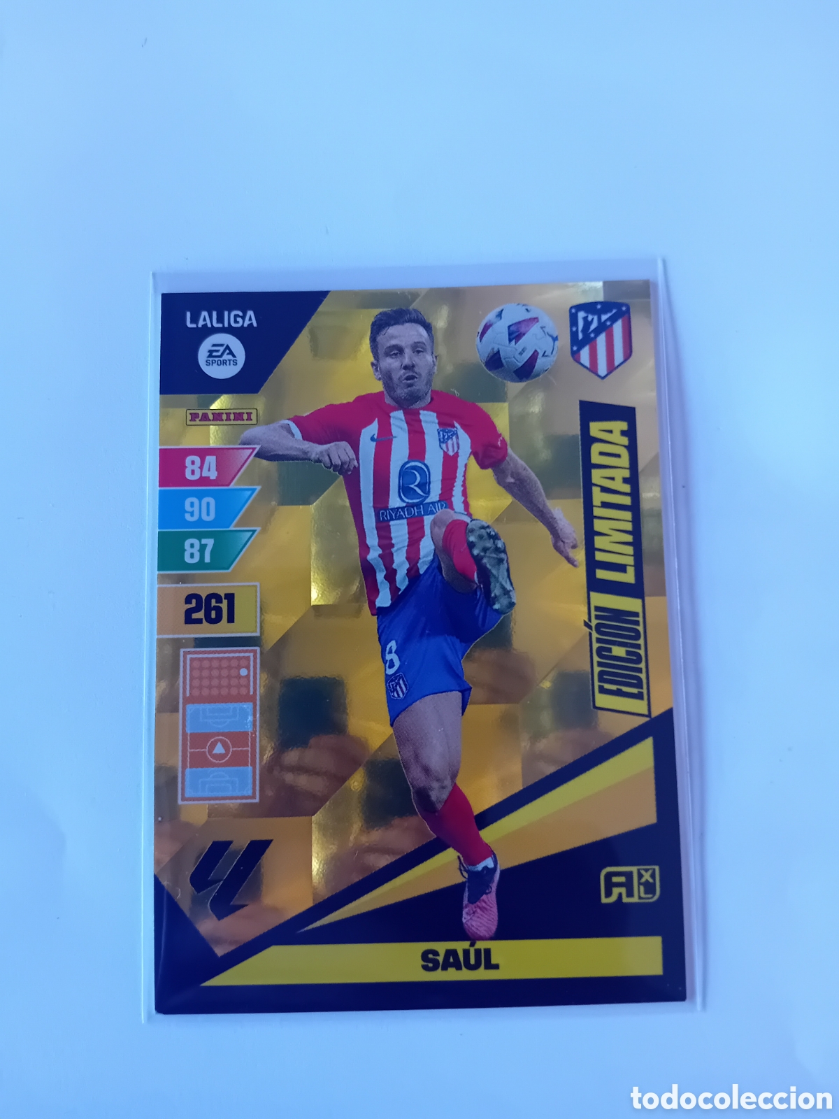 Figurine di Calcio: Saul Edici&oacute;n limitada Atl&eacute;tico de Madrid 23 24 2023 2024 Adrenalyn XL Panini