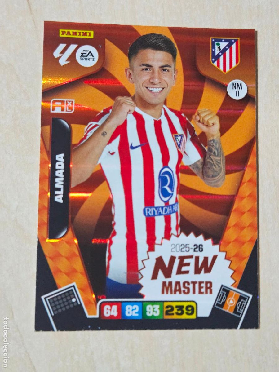 Cromos de f&uacute;tbol: FICHA N&ordm; 11 ALMADA - ADRENALYN 25 26 - PANINI 2025 - 26 - CROMO - NEW MASTER