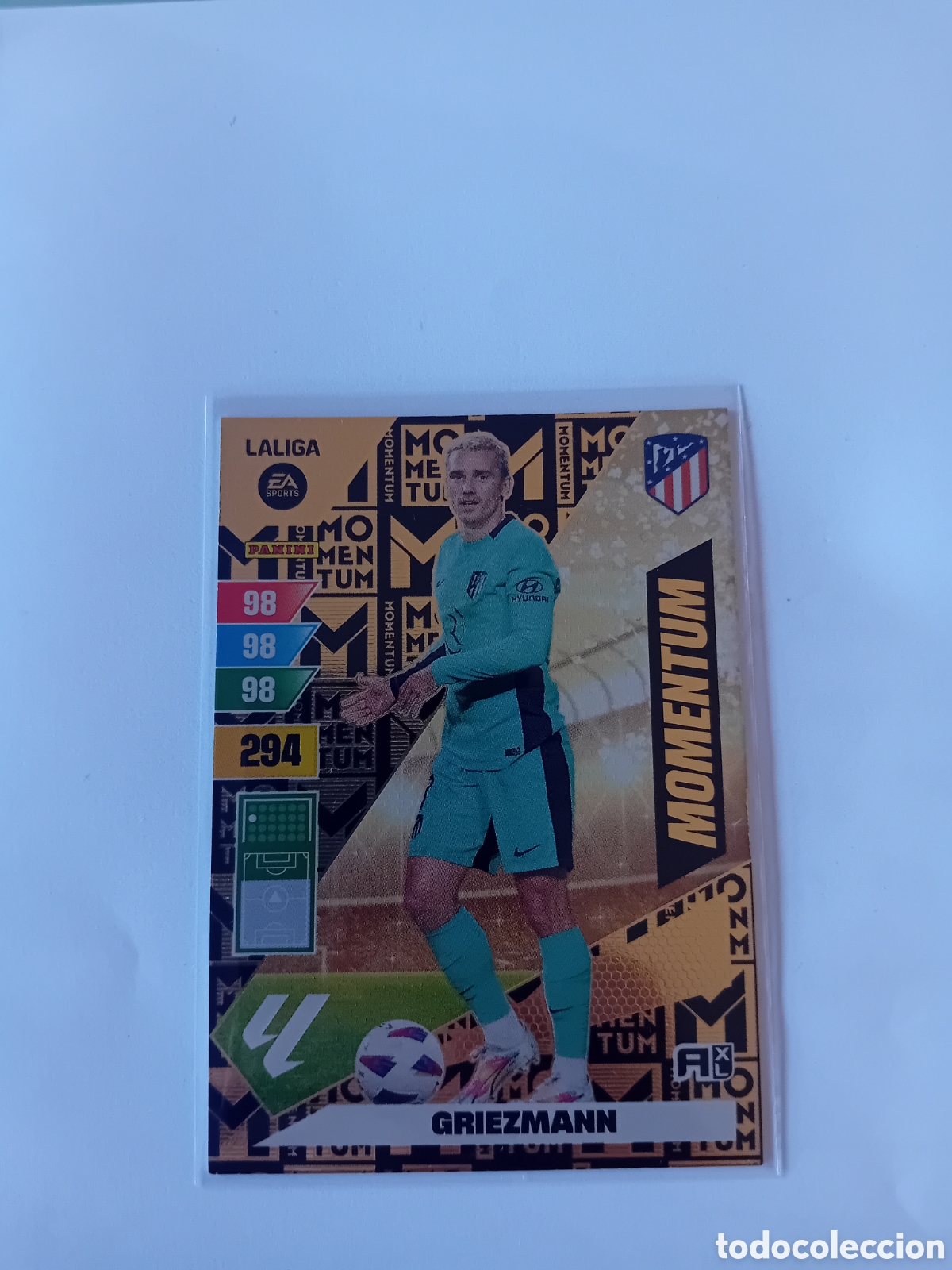 Cromos de f&uacute;tbol: Griezmann Momentun Atl&eacute;tico de Madrid 23 24 2023 2024 Adrenalyn XL Panini