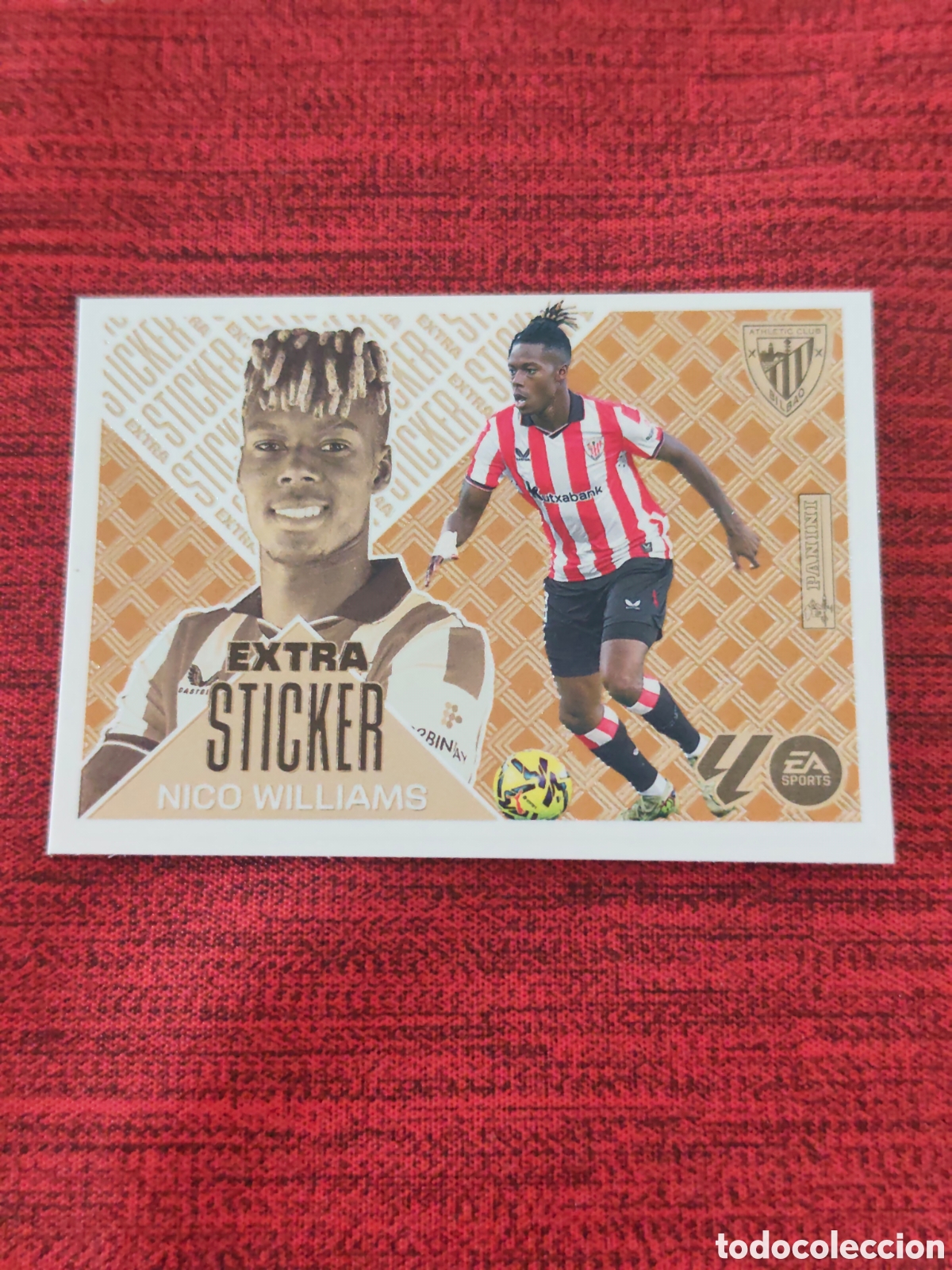 Cromos de f&uacute;tbol: EXTRA STICKER BRONCE NICO WILLIAMS ATHLETIC BILBAO EDICIONES ESTE 2026 2027