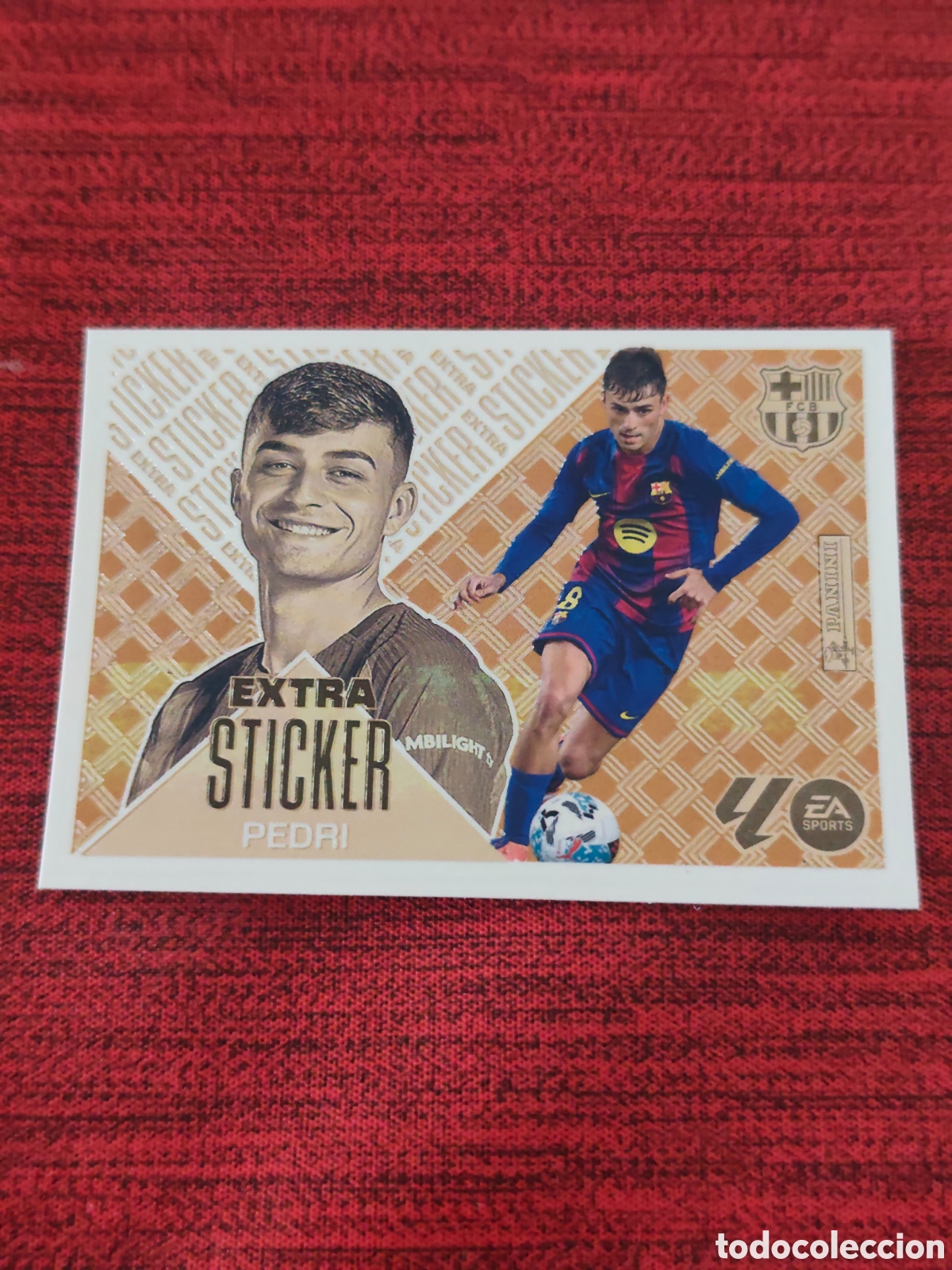 Cromos de f&uacute;tbol: EXTRA STICKER BRONCE PEDRI FC BARCELONA EDICIONES ESTE 2026 2027