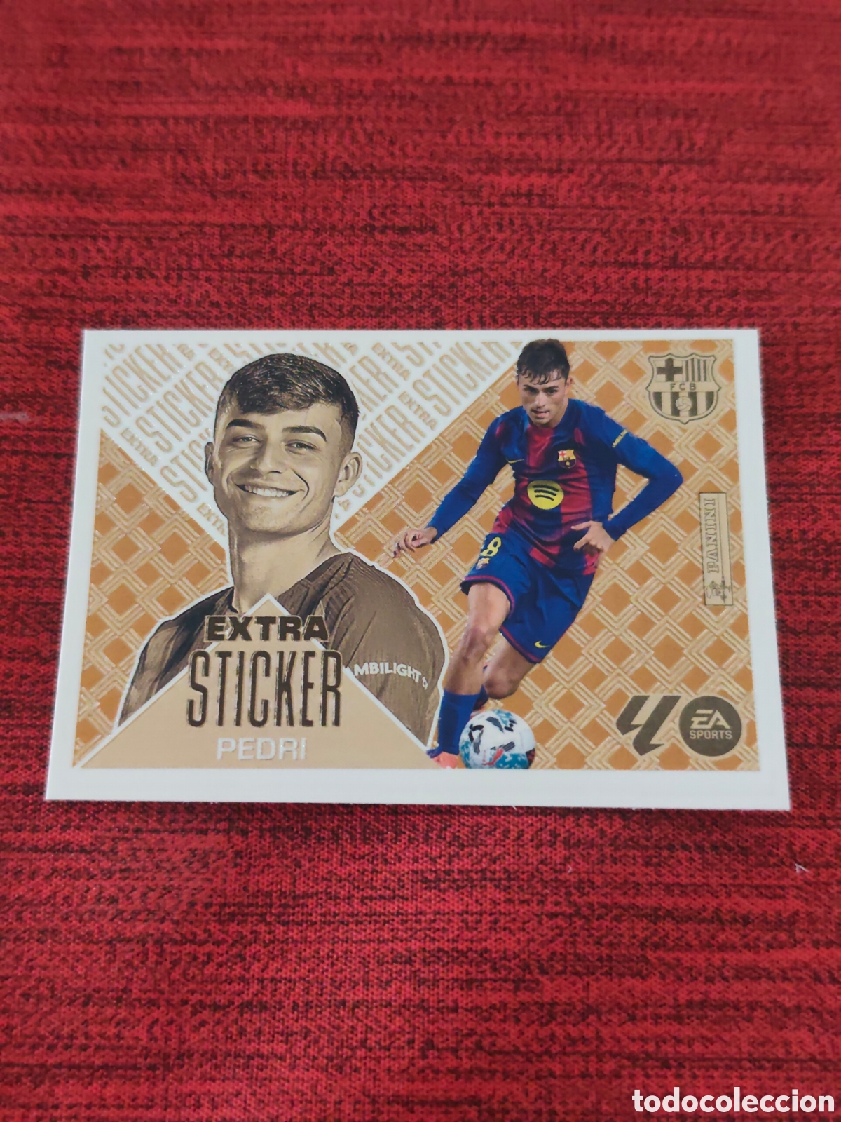 Cromos de f&uacute;tbol: EXTRA STICKER BRONCE PEDRI FC BARCELONA EDICIONES ESTE 2026 2027