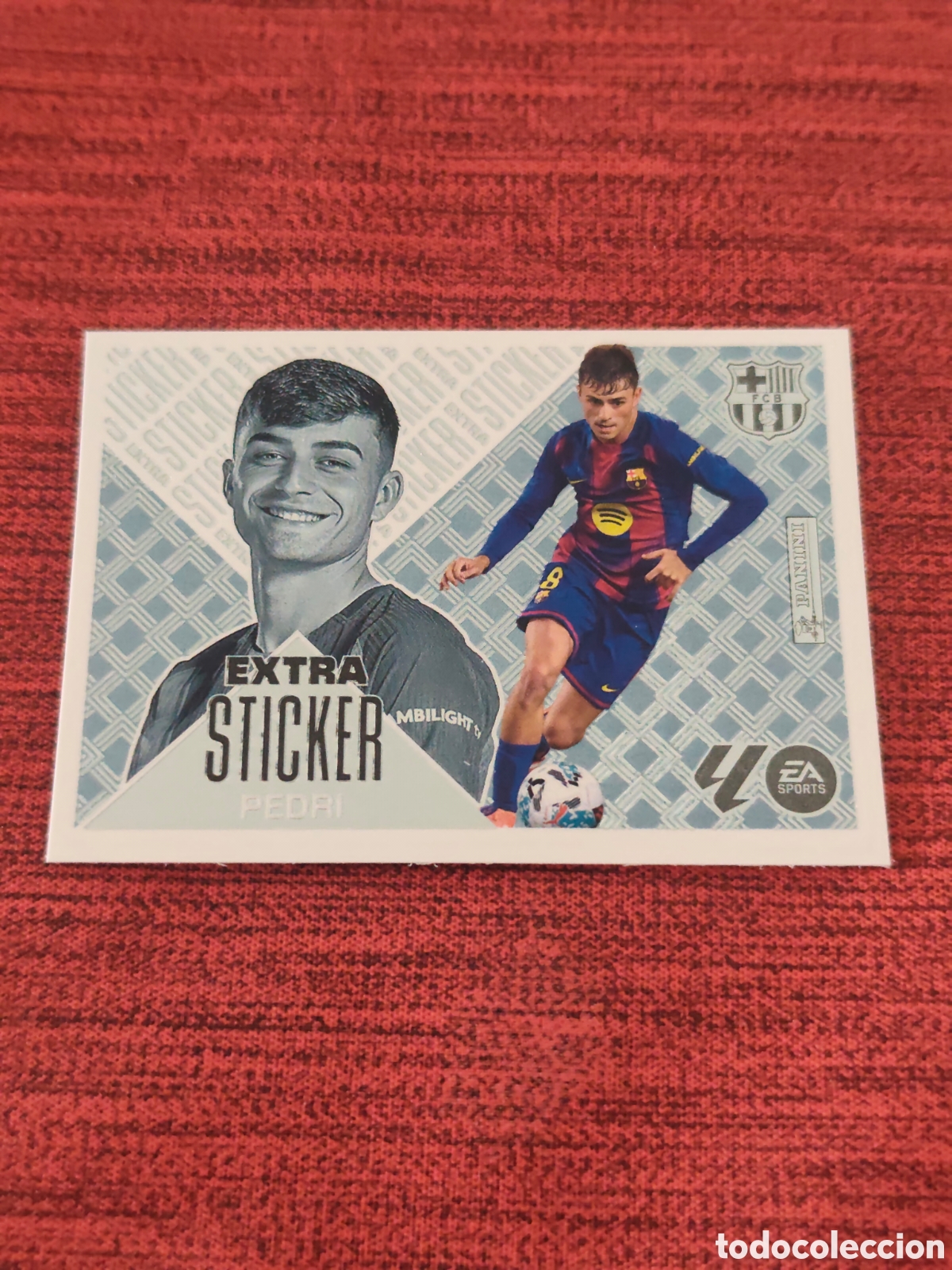 Cromos de f&uacute;tbol: EXTRA STICKER PLATA PEDRI FC BARCELONA EDICIONES ESTE 2026 2027