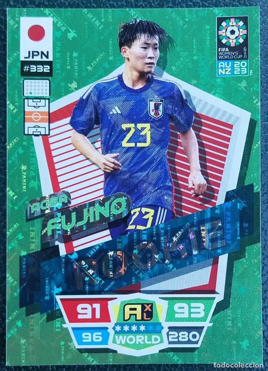 Cromos de f&uacute;tbol: 332 AOBA FUJINO JAPON ROOKIE FICHAS ALBUM ADRENALYN FEMENINO MUNDIAL WOMEN'S WORLD AU NZ 2023