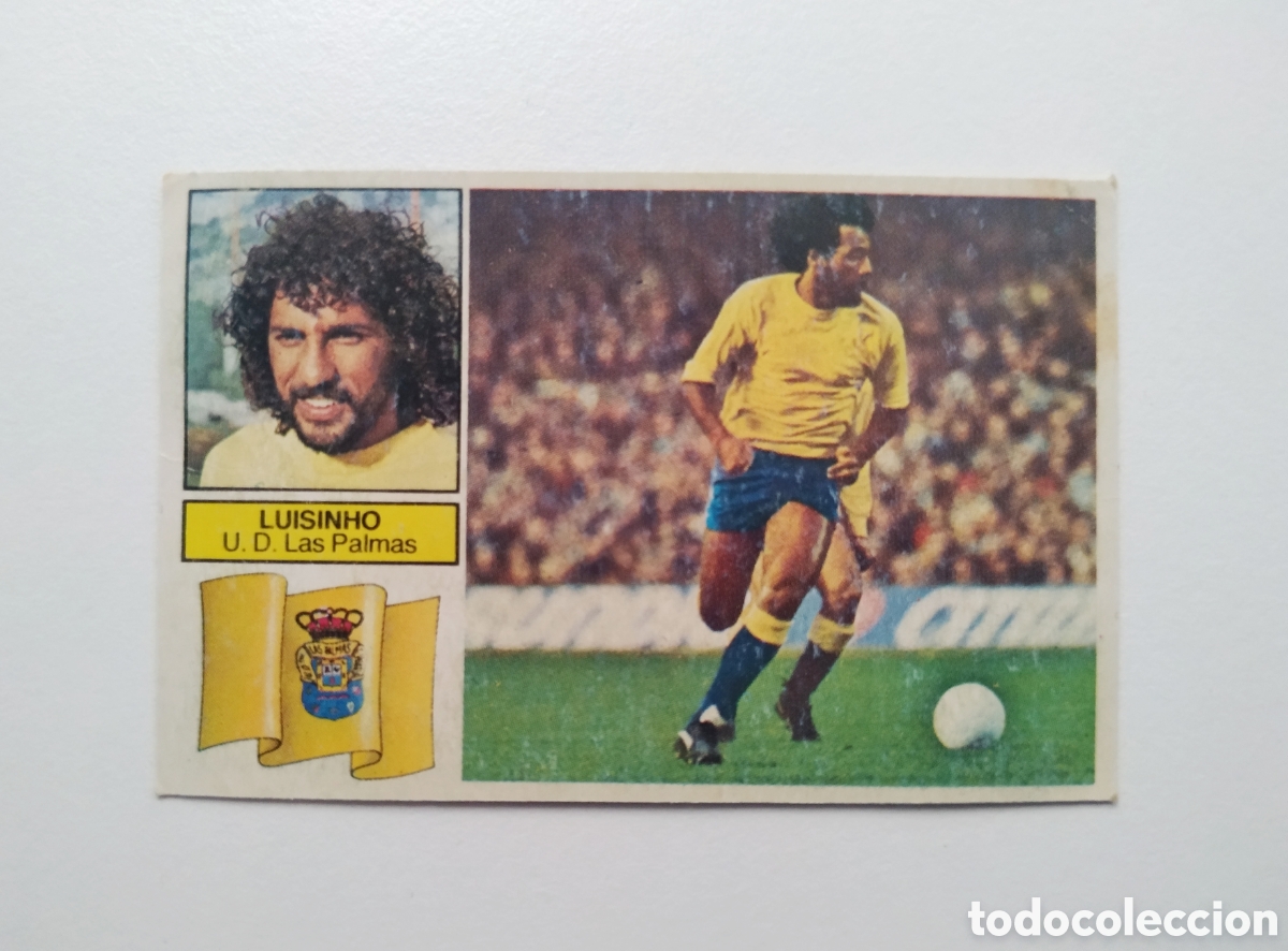 Cromos de f&uacute;tbol: LUISINHO BAJA LAS PALMAS 1982 1983 EDICIONES ESTE 82 83 RECUPERADO DESPEGADO