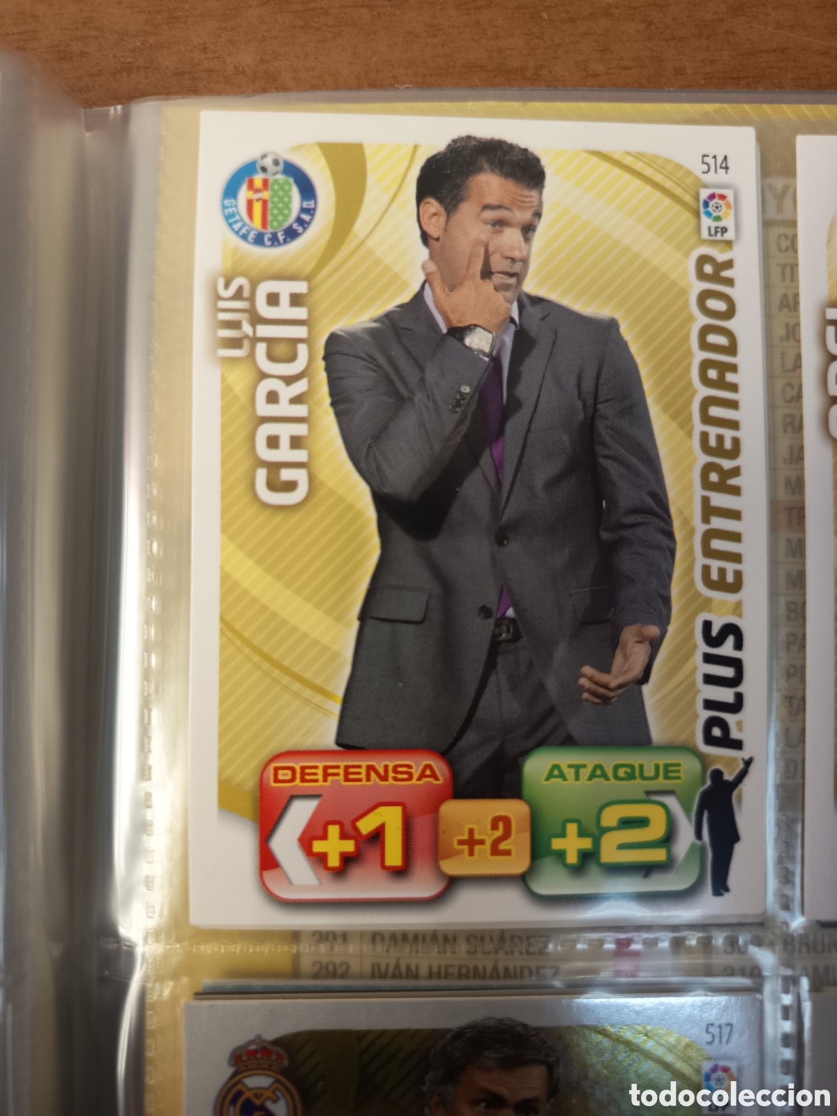 Cromos de f&uacute;tbol: 514 LUIS GARCIA PLUS ENTRENADOR ADRENALYN 2011 2012 XL LIGA