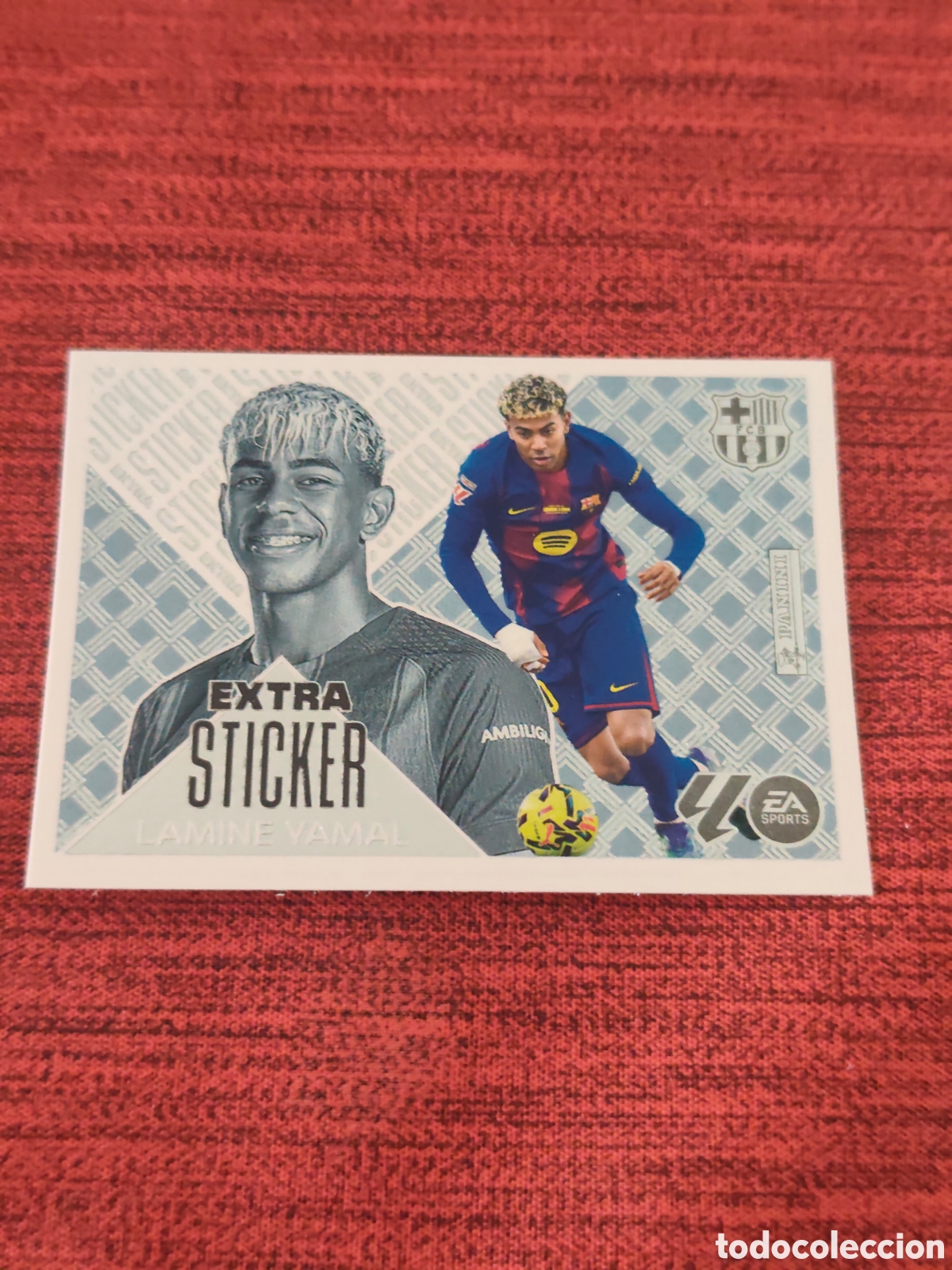 Cromos de f&uacute;tbol: EXTRA STICKER PLATA LAMINE YAMAL FC BARCELONA EDICIONES ESTE 2026 2027