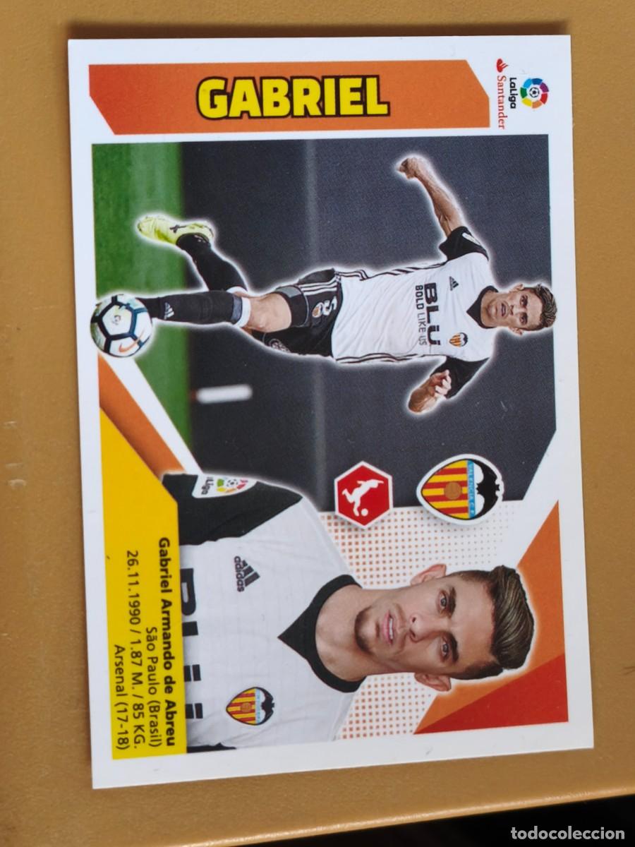 Cromos de f&uacute;tbol: gabriel, liga 2017 18 coloca