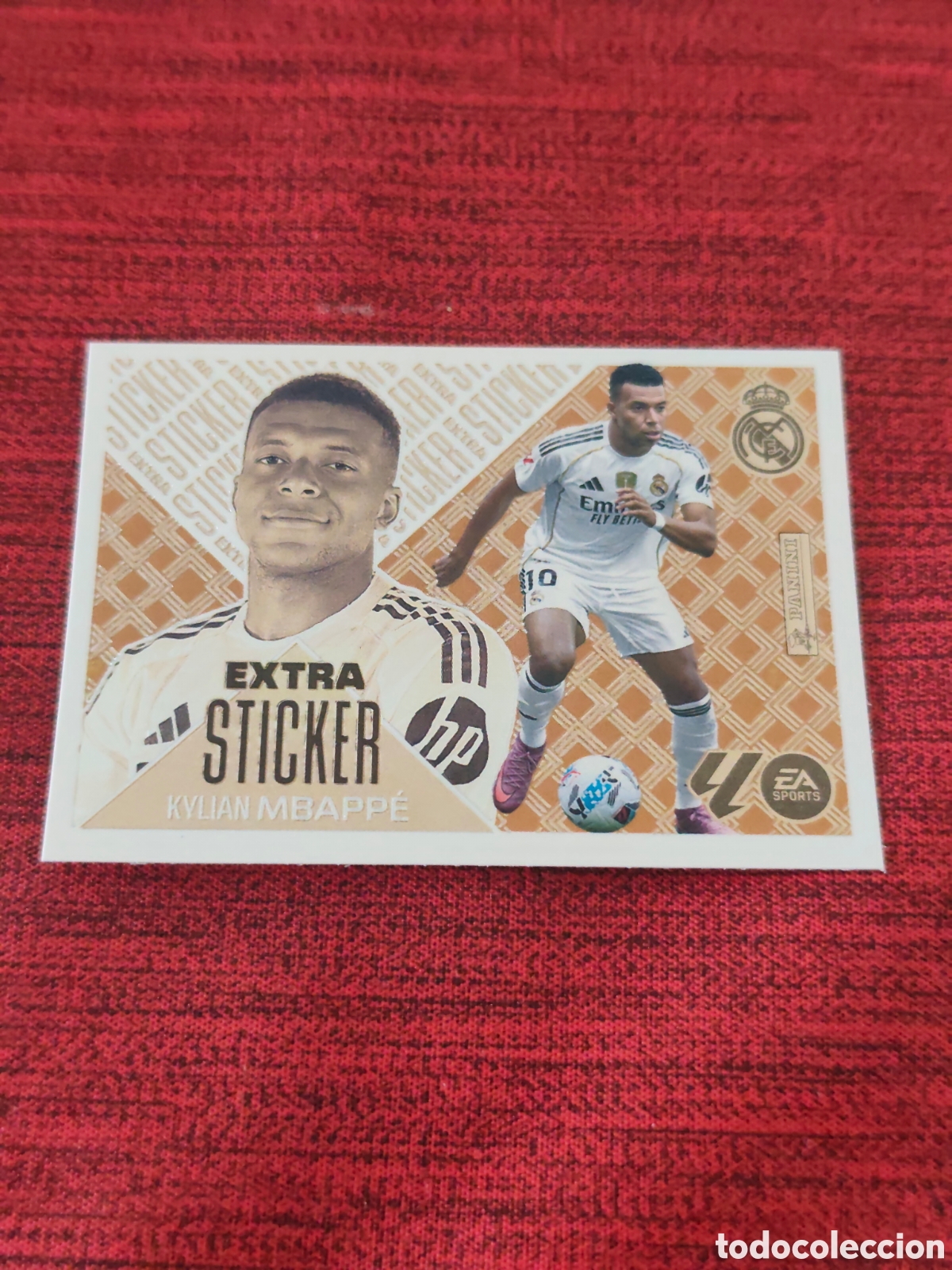 Cromos de f&uacute;tbol: EXTRA STICKER BRONCE MBAPPE REAL MADRID EDICIONES ESTE 2026 2027