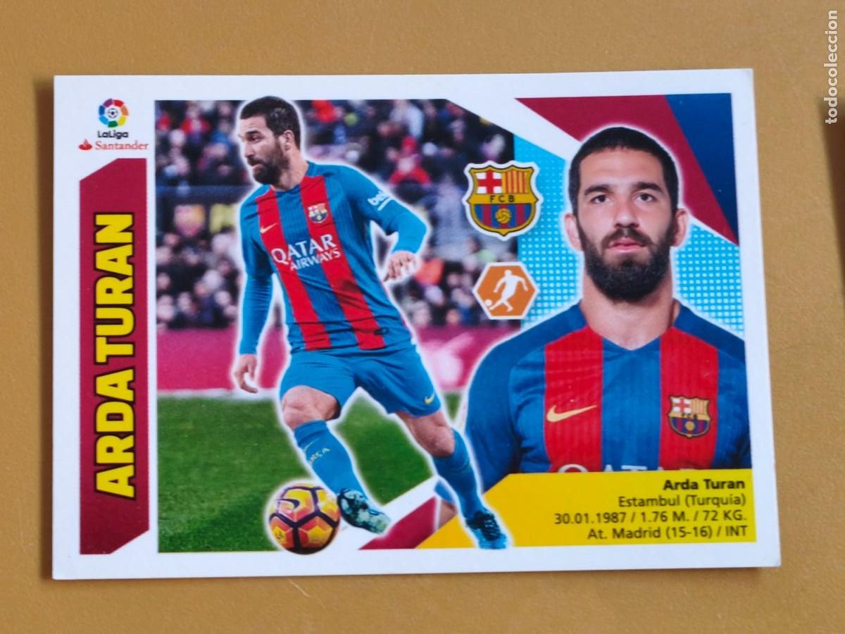 Cromos de f&uacute;tbol: arda turan, liga 2017 18 coloca