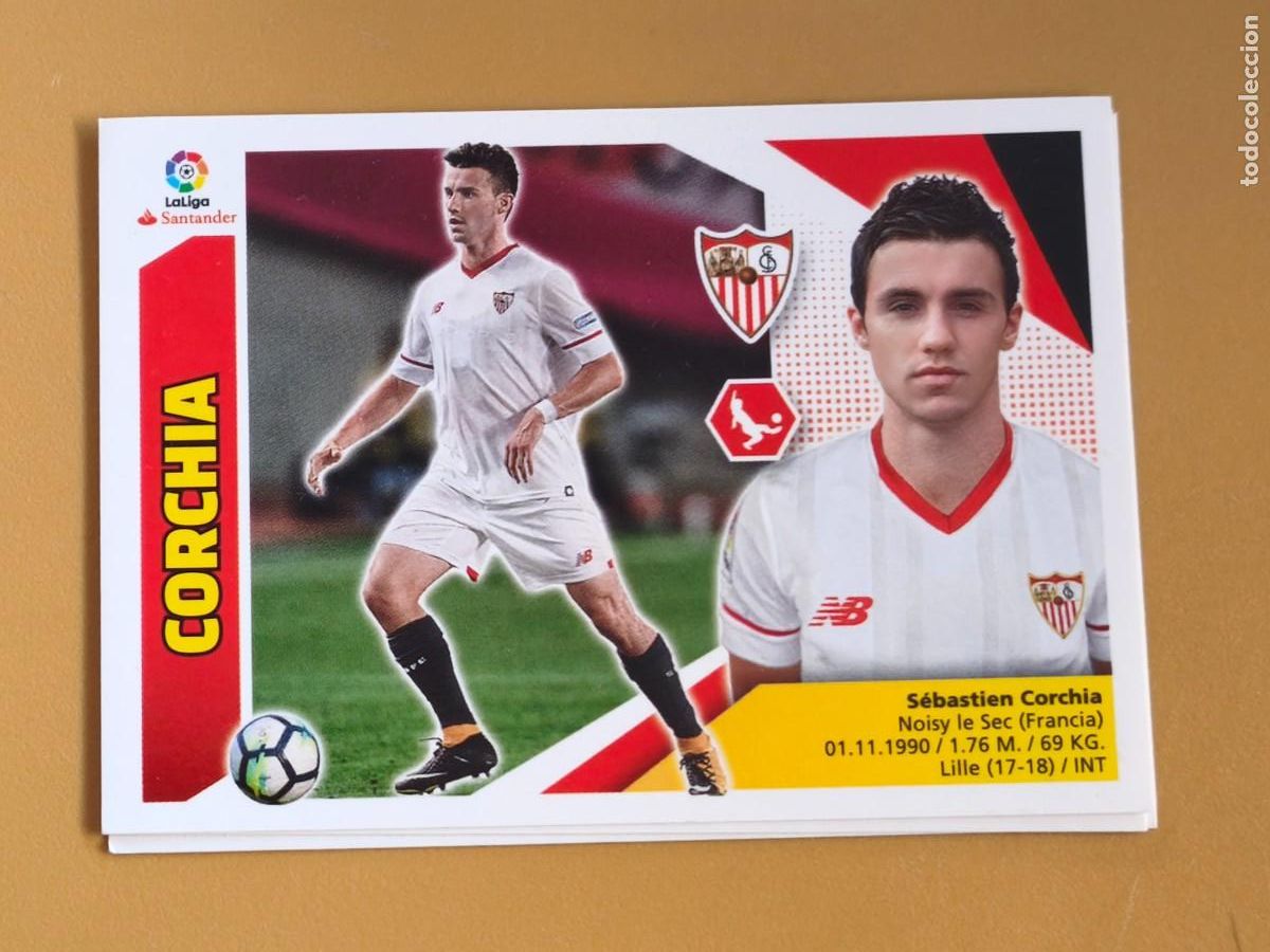 Cromos de f&uacute;tbol: corchia, liga 2017 18 ultimo fichaje