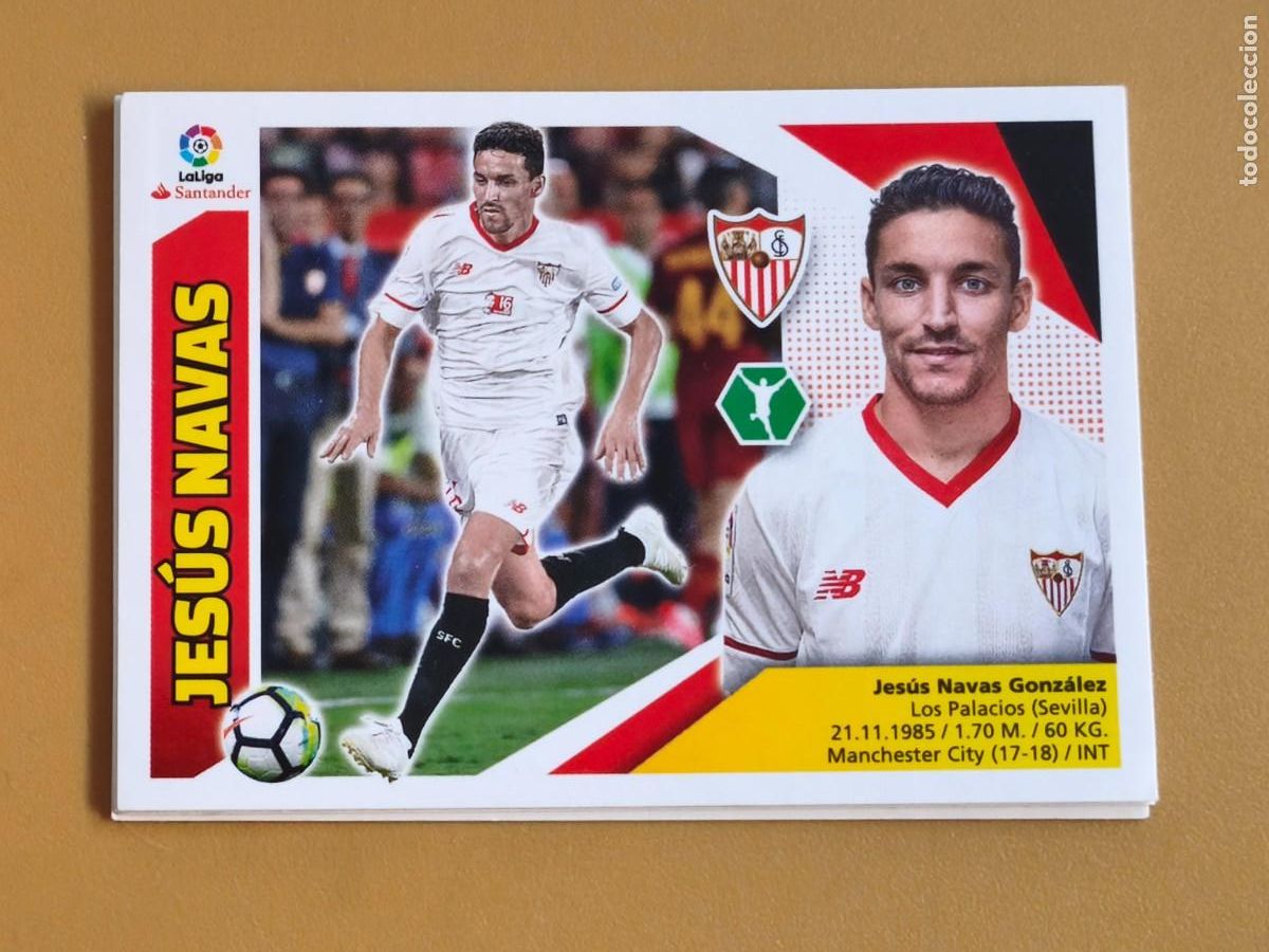 Cromos de f&uacute;tbol: jesus navas, liga 2017 18 ultimo fichaje