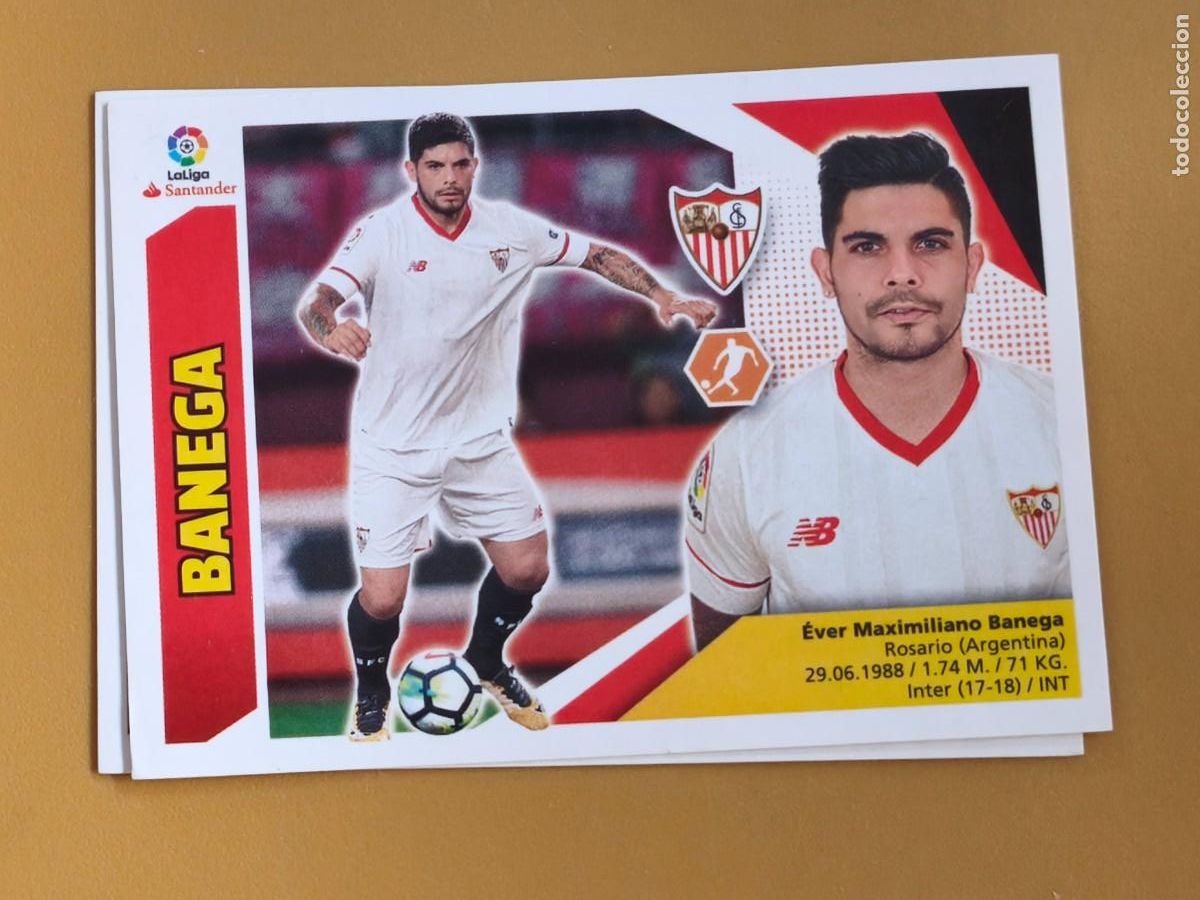 Cromos de f&uacute;tbol: banega, liga 2017 18 ultimo fichaje