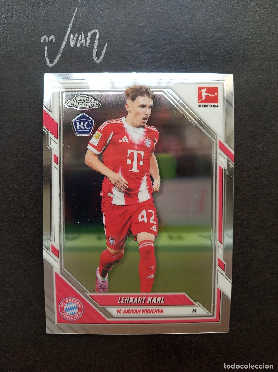 Cromos de f&uacute;tbol: N&ordm; 82 ROOKIE LENNART KARL BAYERN MUNICH ALEMANIA ⚽ TOPPS &reg; CHROME BUNDESLIGA 2025 2026 25 26 NUEVO