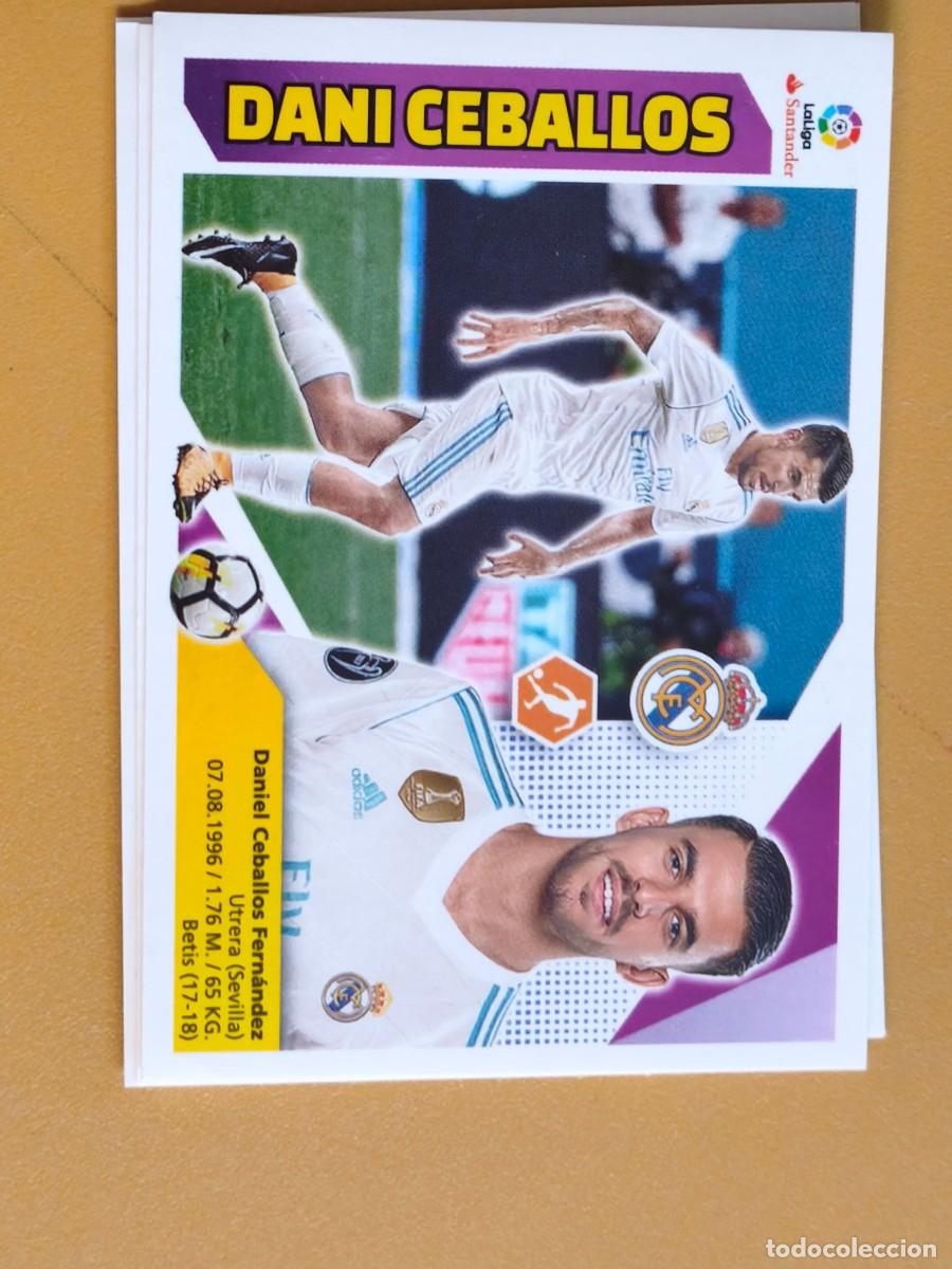 Cromos de f&uacute;tbol: dani ceballos, liga 2017 18 ultimo fichaje