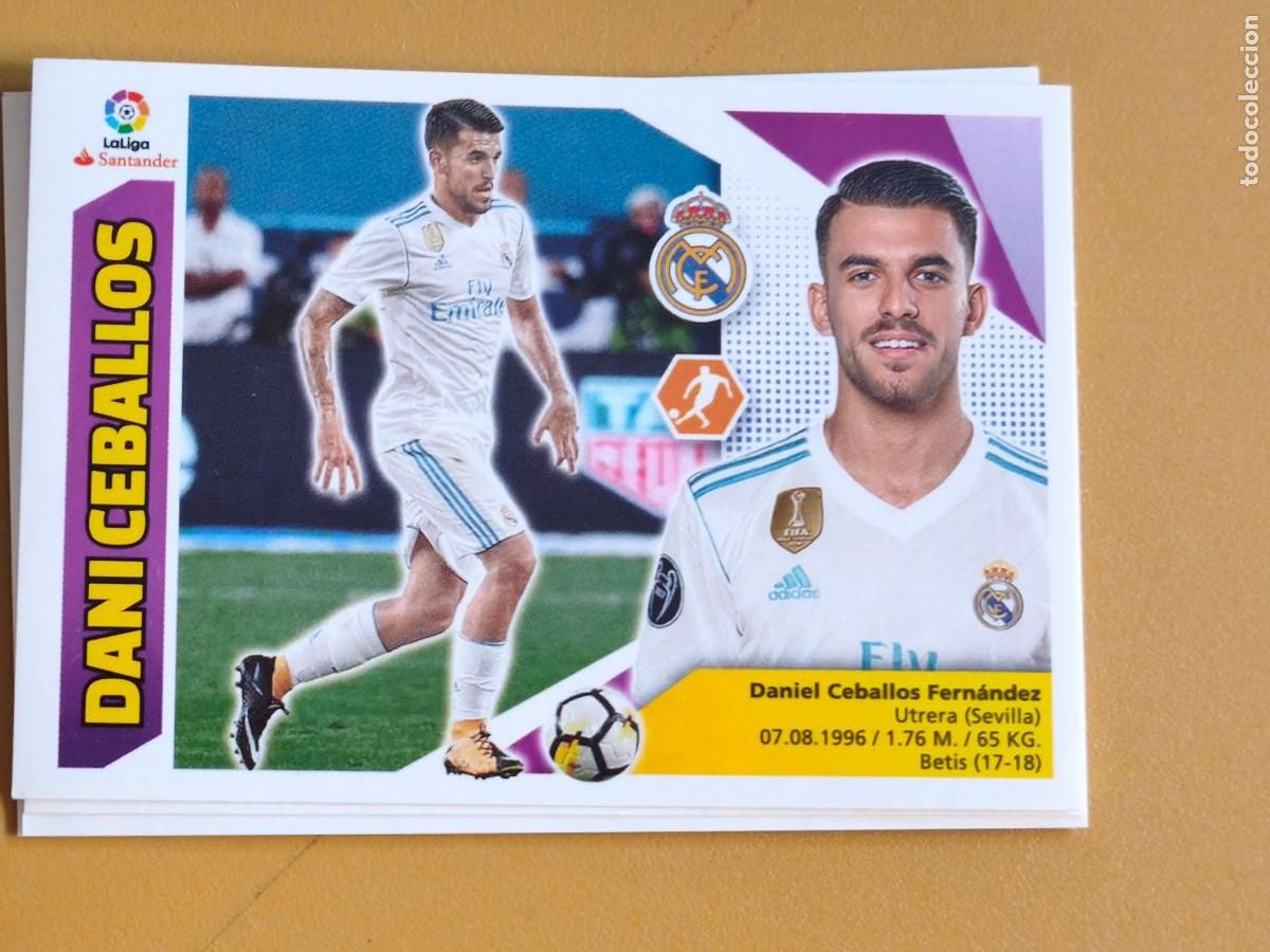 Cromos de Futebol: dani ceballos, liga 2017 18 ultimo fichaje