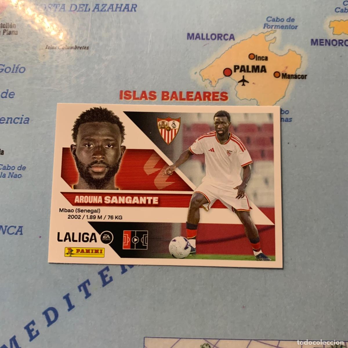 Cromos de f&uacute;tbol: Sangante &Uacute;ltimo fichaje n&uacute;mero 17 Del Sevilla cromo de la liga este 26-27 2026-2027