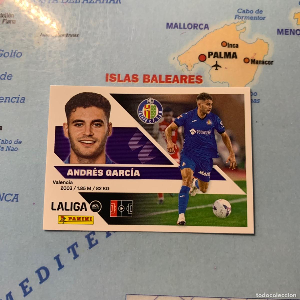 Cromos de f&uacute;tbol: Andr&eacute;s Garc&iacute;a &Uacute;ltimo fichaje n&uacute;mero 18 Del Getafe cromo de la liga este 26-27 2026-2027