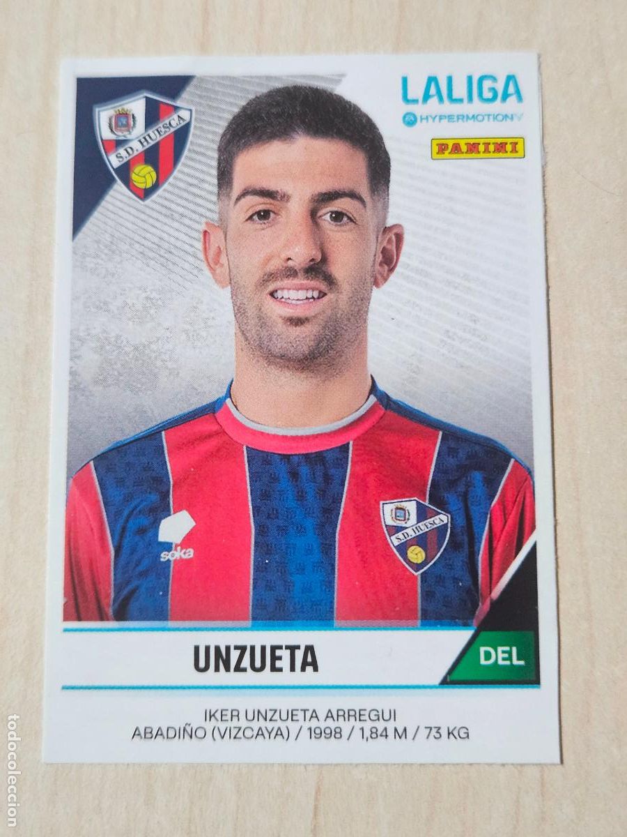 Cromos de f&uacute;tbol: N&ordm; 265B UNZUETA - CROMO - LIGA HYPERMOTION 2024 2025 SEGUNDA DIVISION 24 25 - HUESCA AMPLIACION