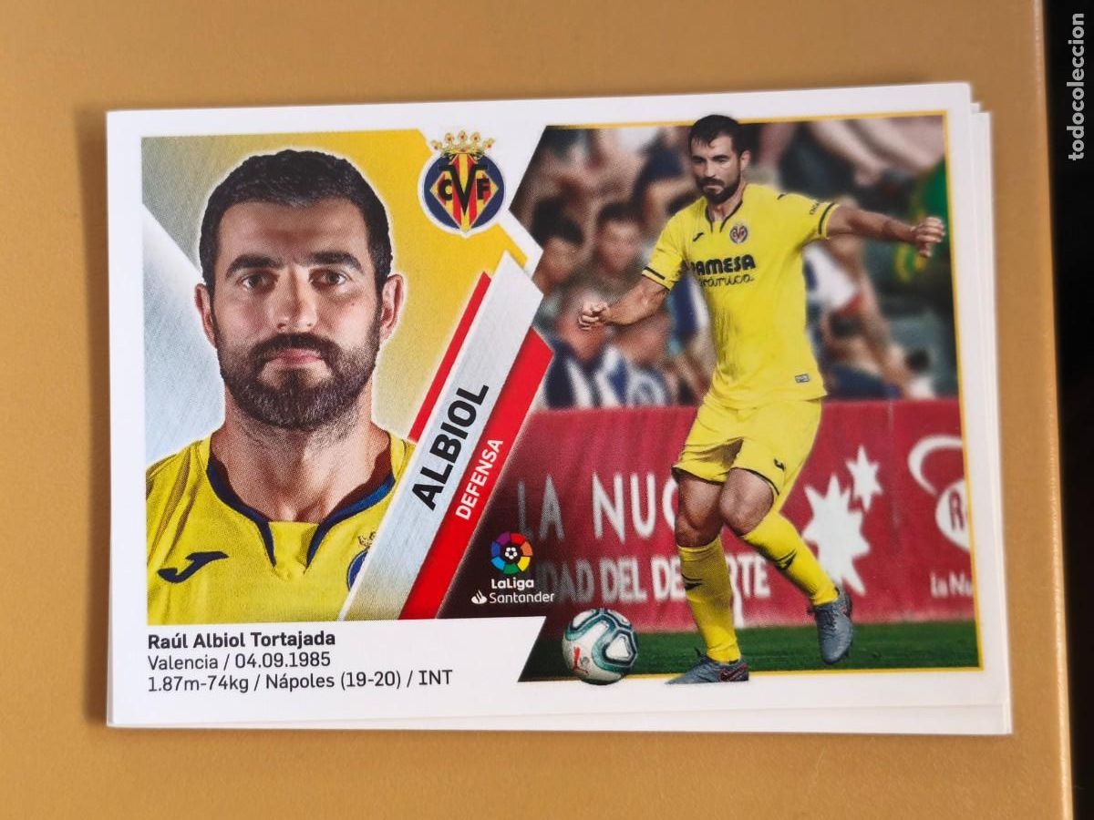 Cromos de f&uacute;tbol: albiol, liga 2019 20 ultimo fichaje