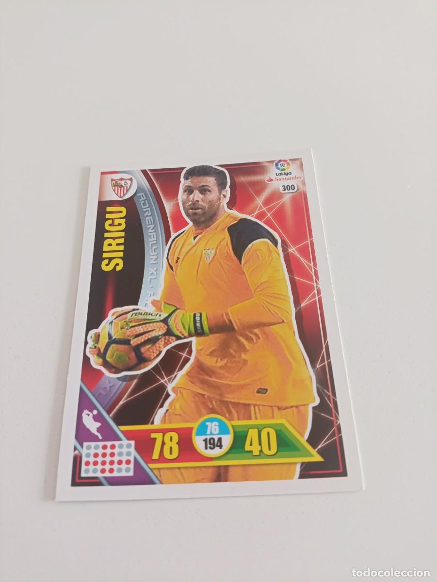 Cromos de f&uacute;tbol: Adrenalyn 16/17 Sirigu Sevill