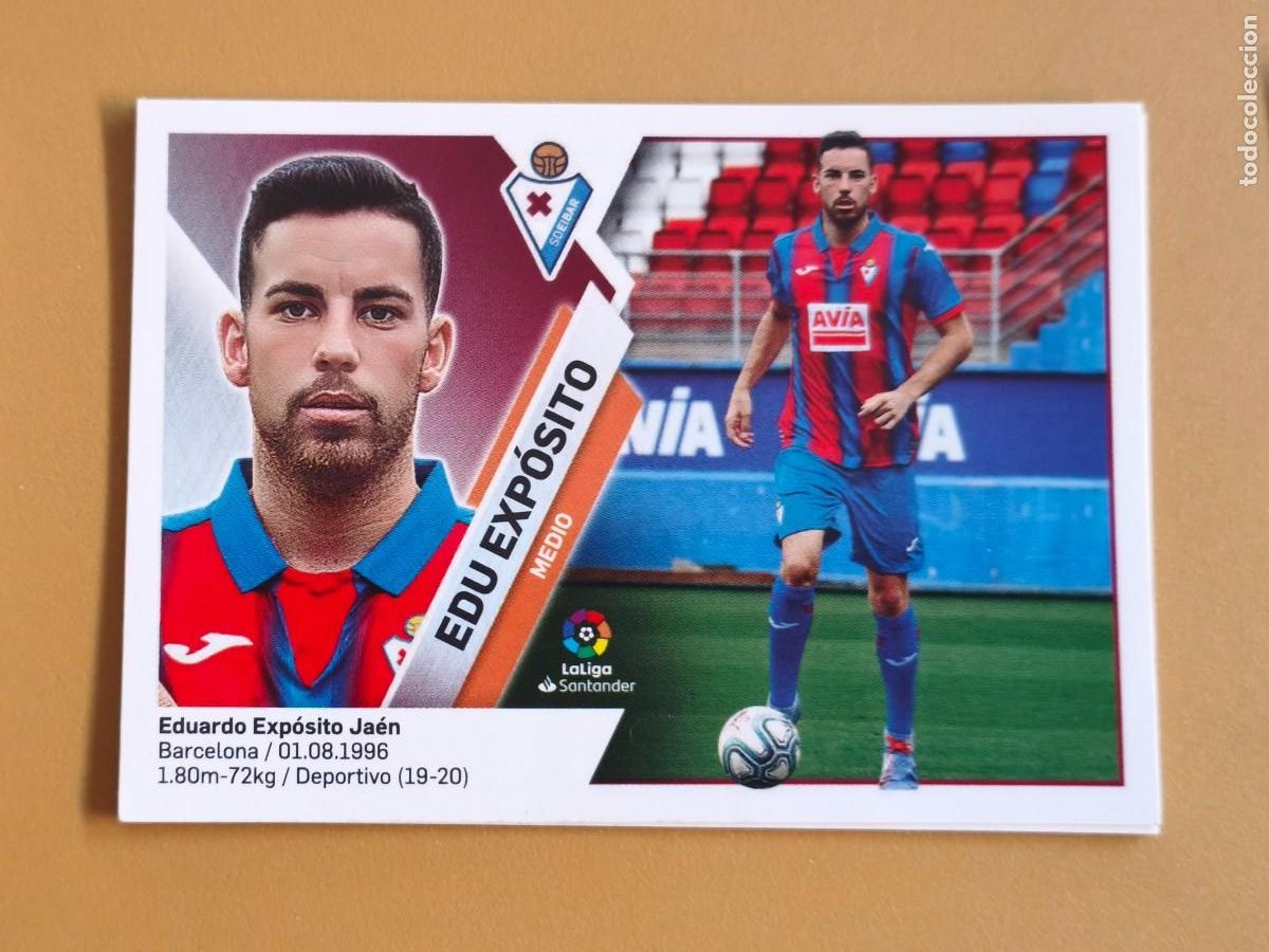 Cromos de f&uacute;tbol: edu exposito, liga 2019 20 ultimo fichaje