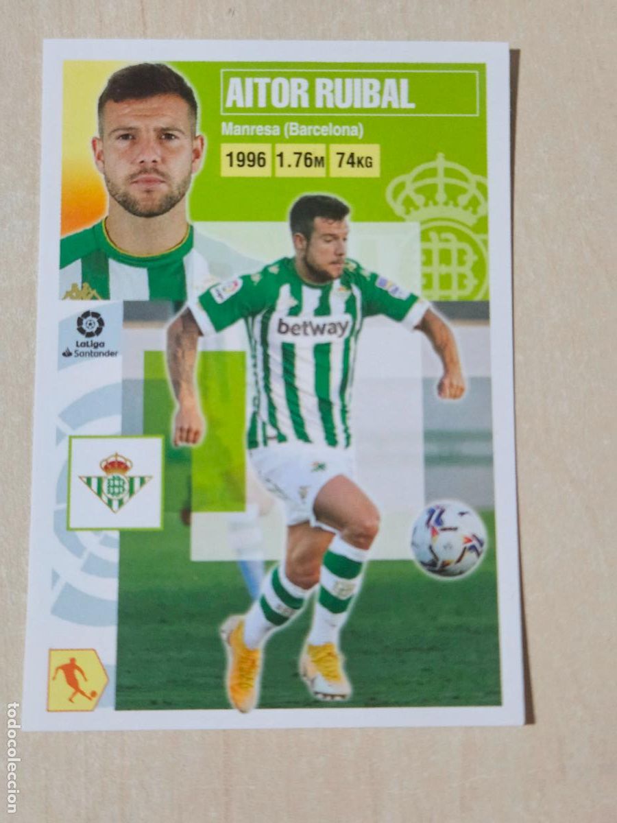 Cartes &agrave; collectionner de Football: EDICIONES ESTE 2020 21 - FICHAJE N&ordm; 21 AITOR RUIBAL - NUEVO SIN PEGAR