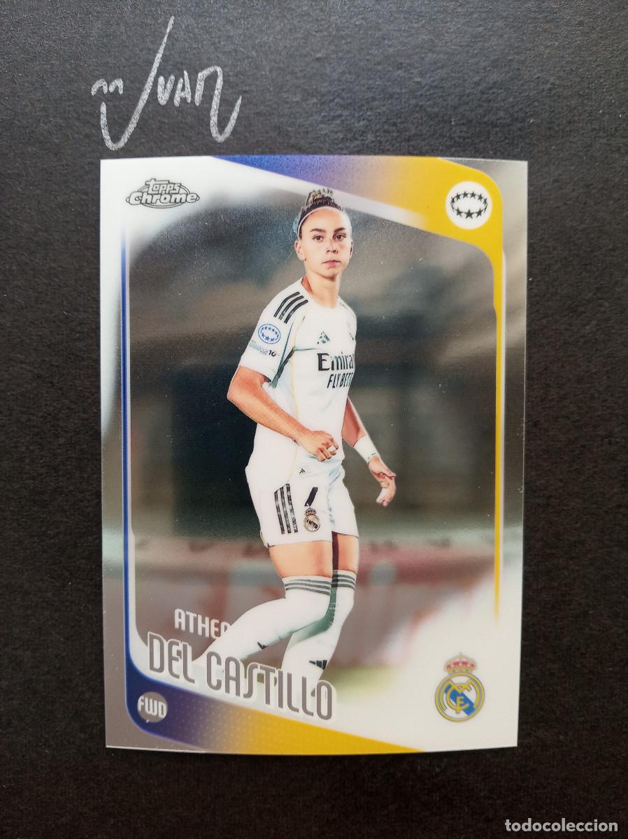 Football Stickers: N&ordm; 10 ATHENEA DEL CASTILLO REAL MADRID ESPA&Ntilde;A ⚽ TOPPS &reg; CHROME WOMEN CHAMPIONS 2025 2026 25 26 NUEVO