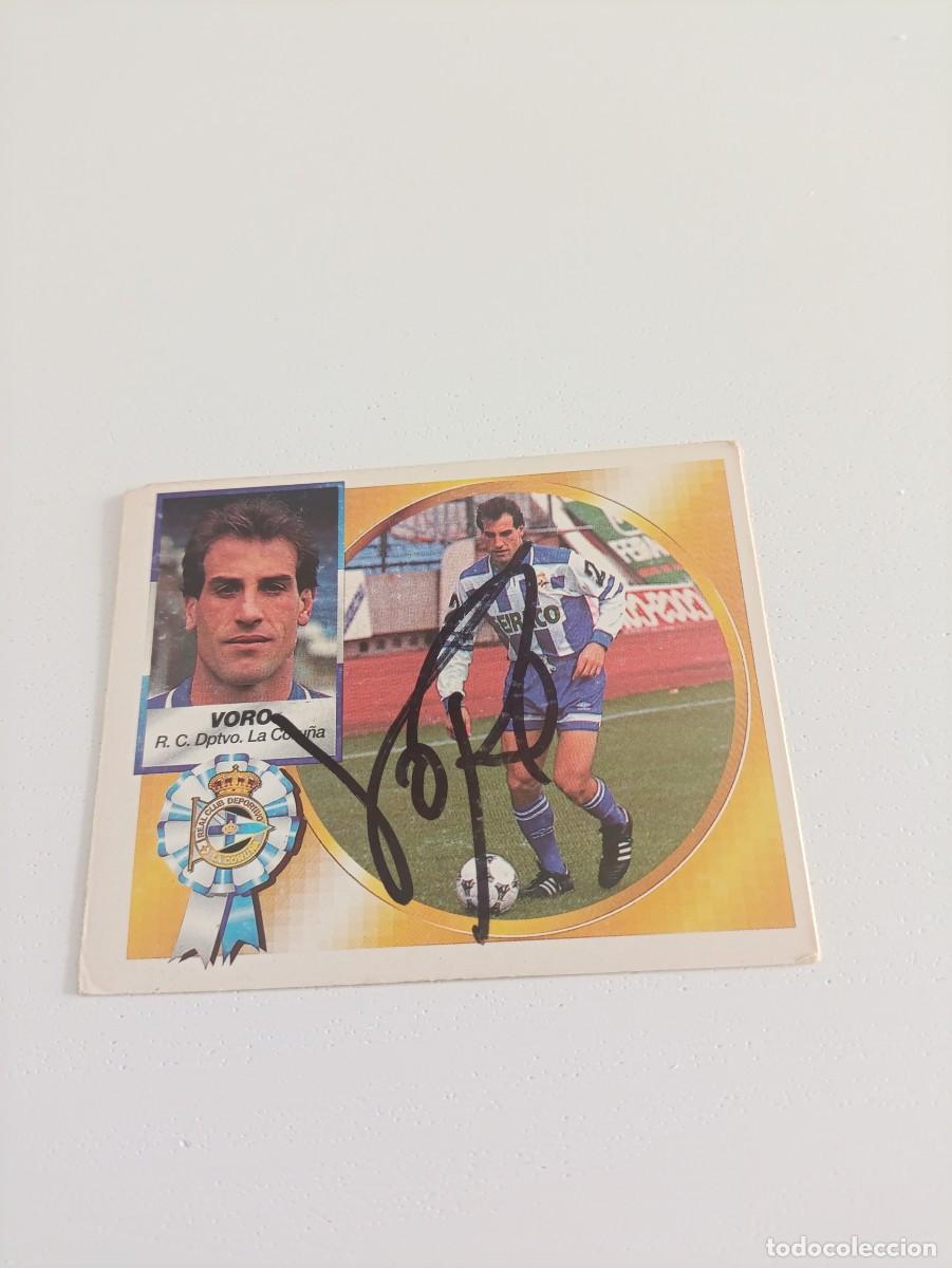 Cartes &agrave; collectionner de Football: Auto original de Voro Deportivo de la Coru&ntilde;a