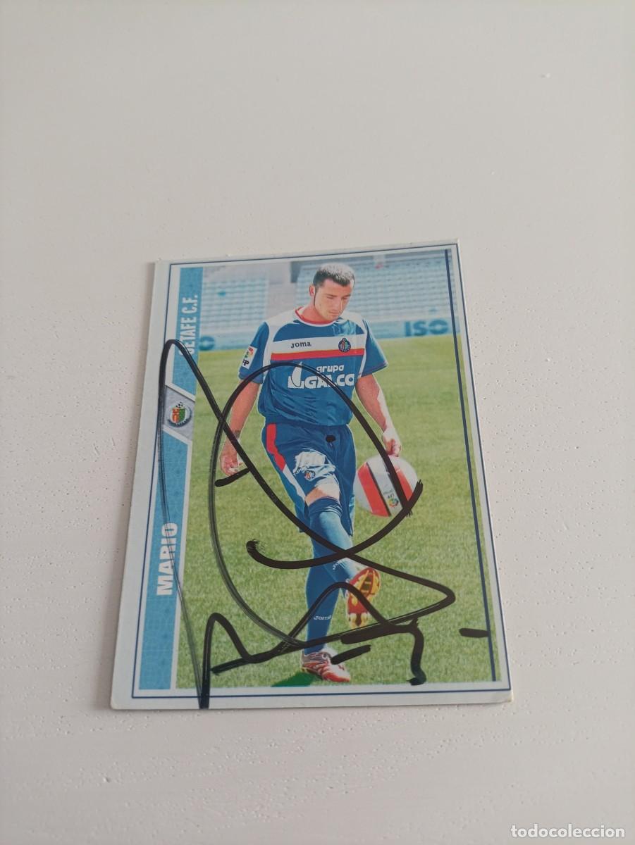 Cartes &agrave; collectionner de Football: Auto original de Mario Getafe