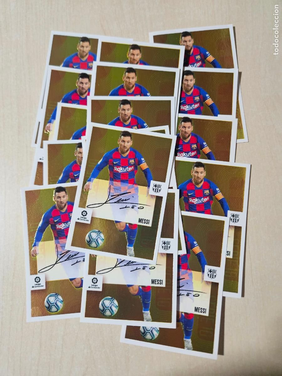 Cromos de f&uacute;tbol: CROMO N&ordm; 16 MESSI - ESTE 2020 21 - 20 21 - CROMO SIN PEGAR - SERIE 10 ORO