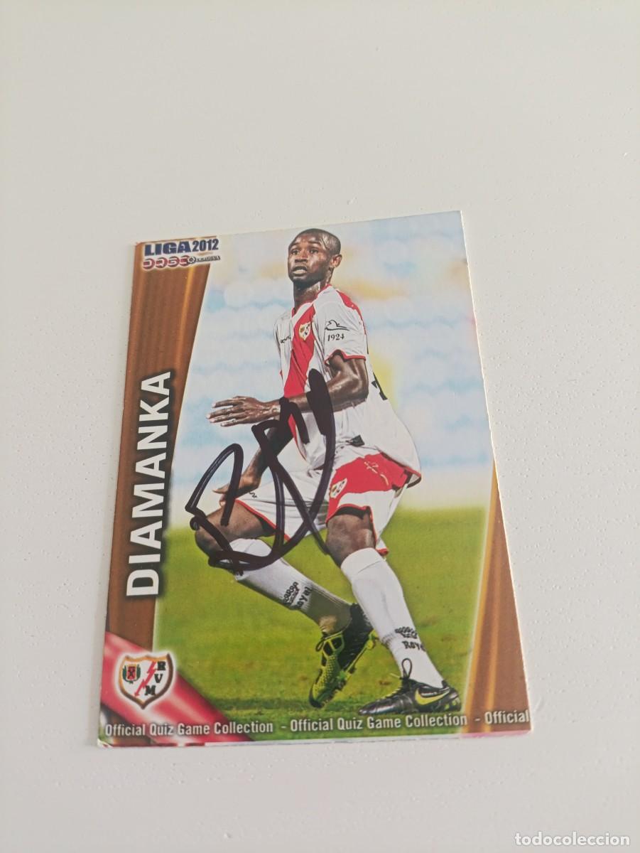 Cromos de Futebol: Auto original de Diamanka Rayo Vallecano