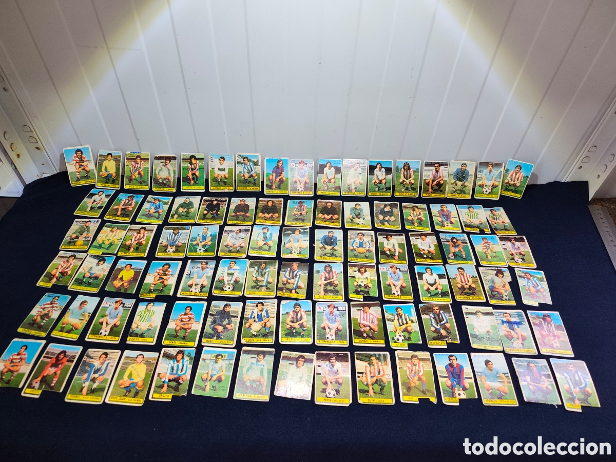 Cromos de f&uacute;tbol: Lote Colecci&oacute;n 92 Cromos de F&uacute;tbol Vintage Ediciones ESTE (Temporada 1974-75 / A&ntilde;os 70)