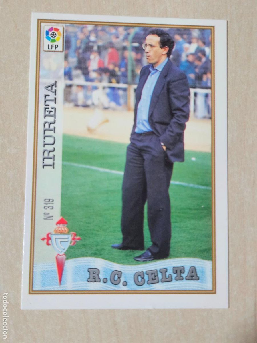 Cromos de f&uacute;tbol: N&ordm; 319 IRURETA - MUNDICROMO - FICHAS DE LA LIGA 97 98 - REAL CELTA