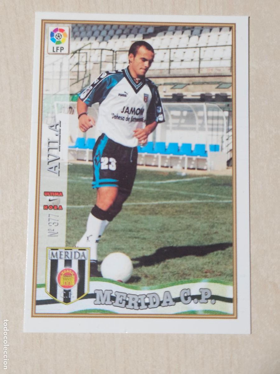 Cromos de f&uacute;tbol: N&ordm; 377 AVILA - MUNDICROMO - FICHAS DE LA LIGA 97 98 - ULTIMA HORA