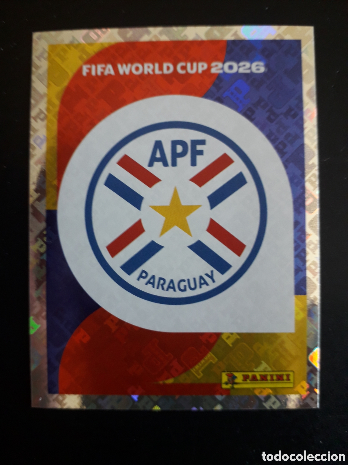 Cromos de f&uacute;tbol: ESCUDO PARAGUAY PAR 1 MUNDIAL F&Uacute;TBOL 2026 FIFA WORLD CUP PANINI SIN PEGAR PEDIDO M&Iacute;NIMO 3&euro;