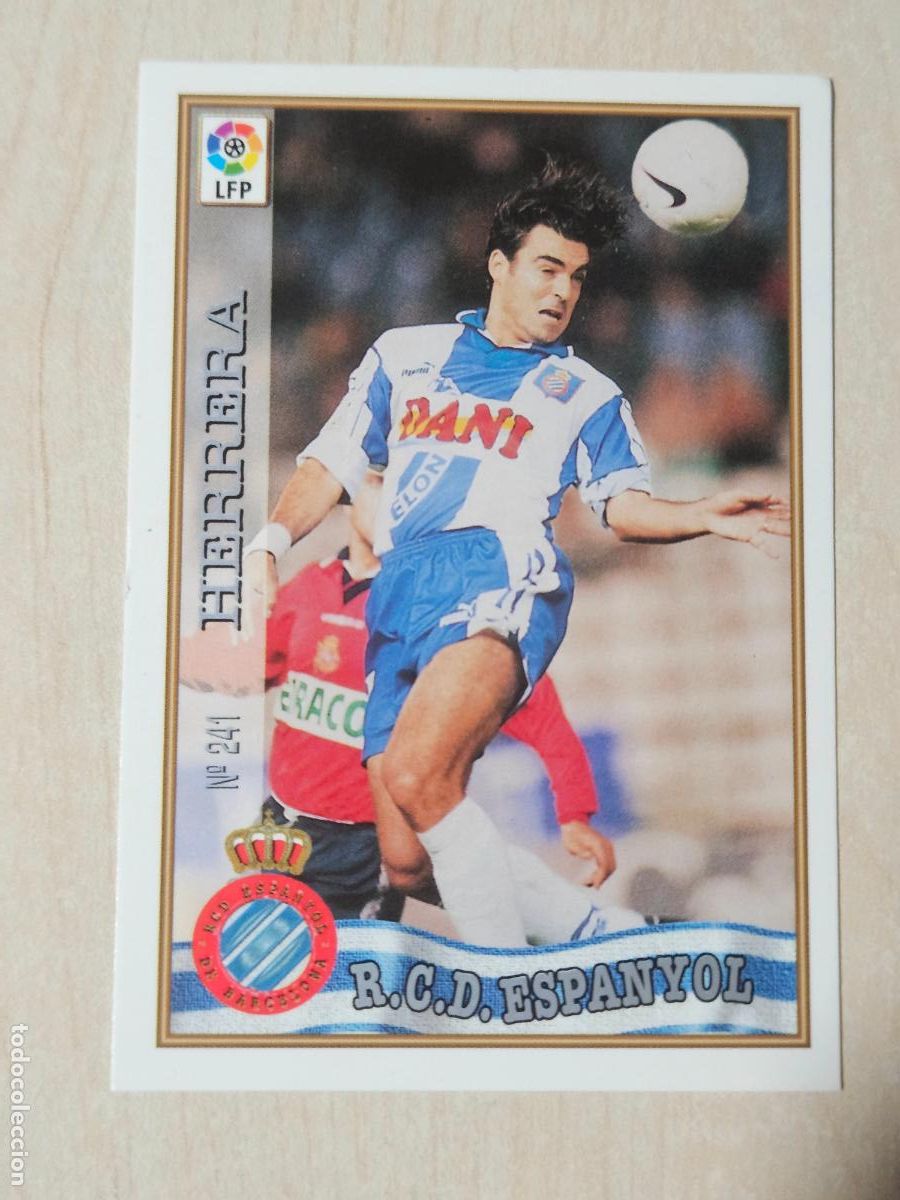 Cromos de f&uacute;tbol: N&ordm; 241 HERRERA - MUNDICROMO - FICHAS DE LA LIGA 97 98 - ESPANYOL