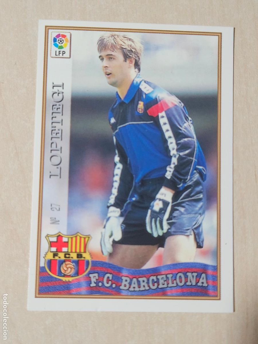 Cromos de f&uacute;tbol: N&ordm; 27 LOPETEGI - MUNDICROMO - FICHAS DE LA LIGA 97 98 - BARCELONA