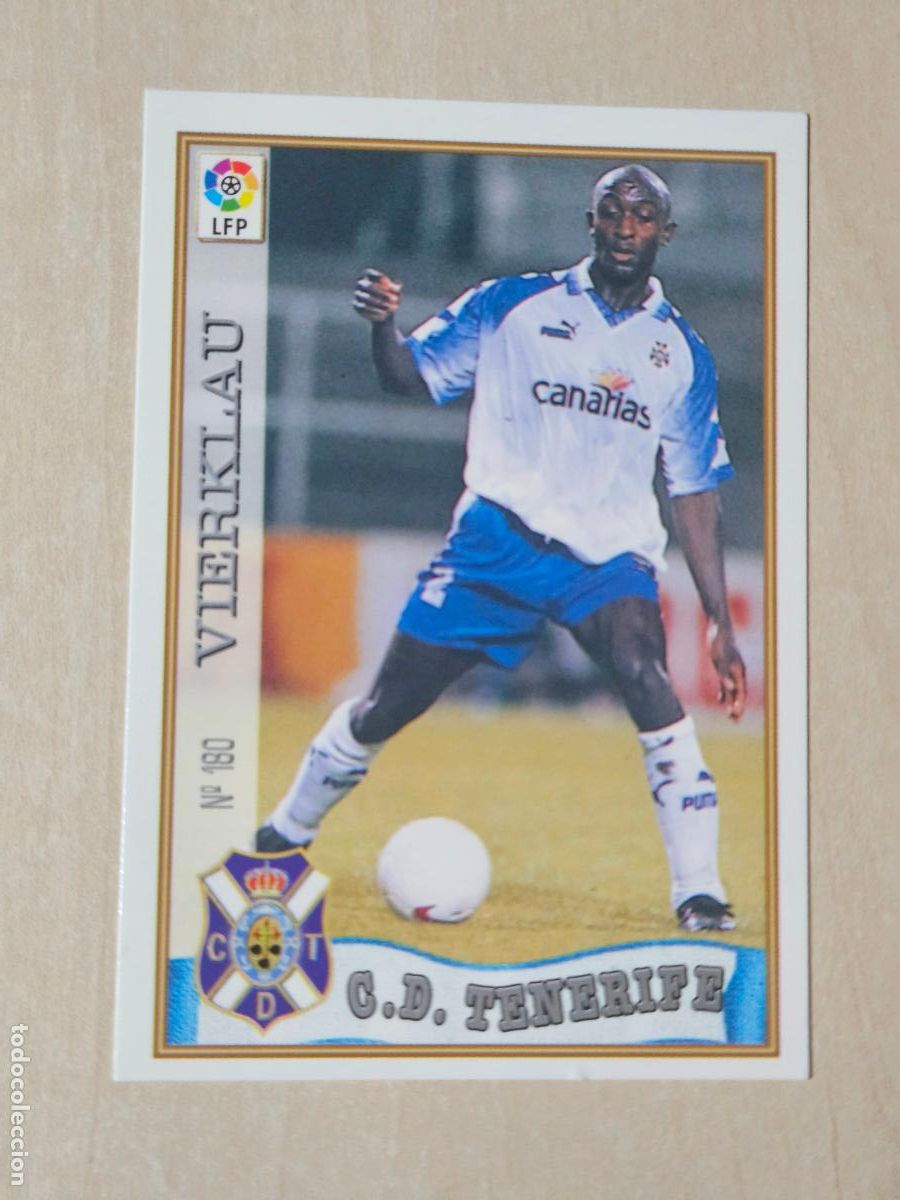 Cromos de f&uacute;tbol: N&ordm; 180 VIERKLAU - MUNDICROMO - FICHAS DE LA LIGA 97 98 - TENERIFE
